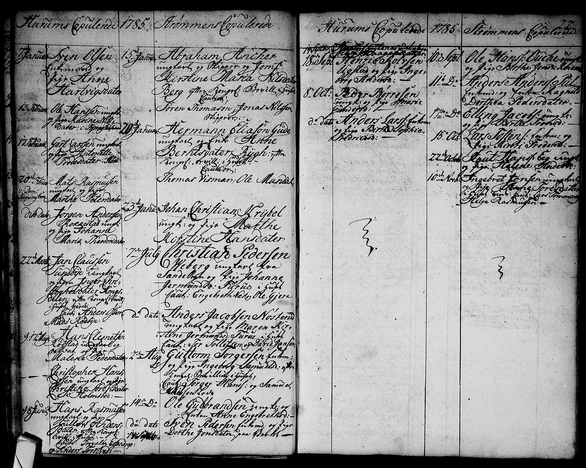 Hurum kirkebøker, SAKO/A-229/F/Fa/L0007: Parish register (official) no. 7, 1771-1810, p. 22