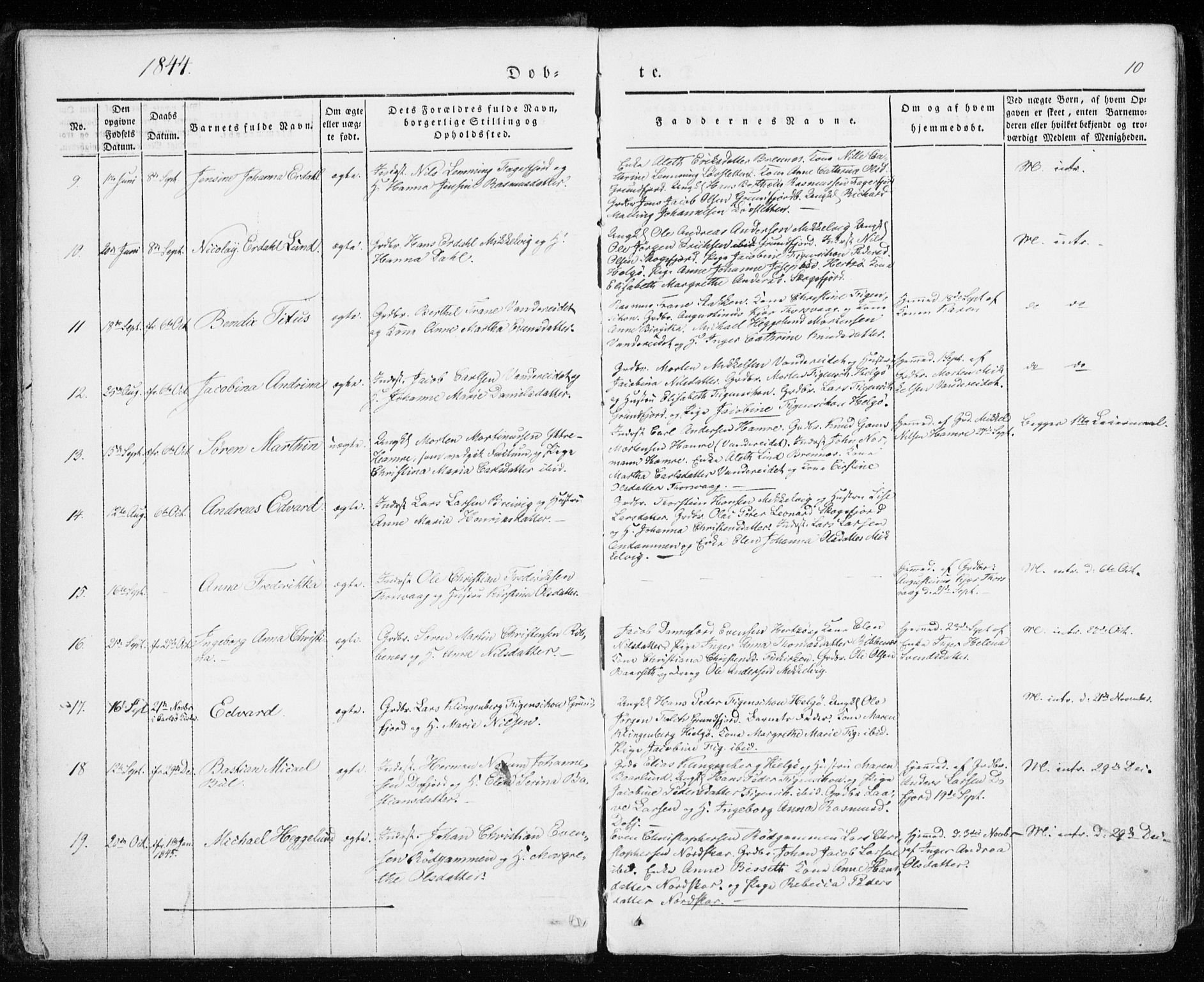 Karlsøy sokneprestembete, SATØ/S-1299/H/Ha/Haa/L0009kirke: Parish register (official) no. 9, 1838-1867, p. 10