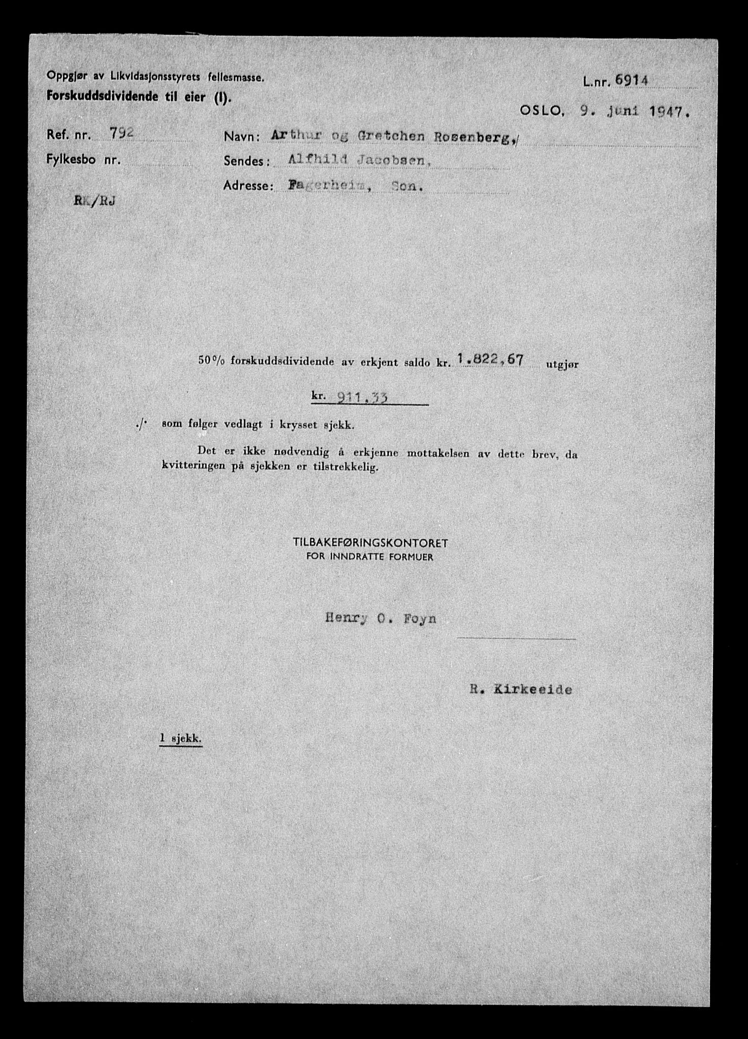 Justisdepartementet, Tilbakeføringskontoret for inndratte formuer, AV/RA-S-1564/H/Hc/Hcc/L0973: --, 1945-1947, p. 391