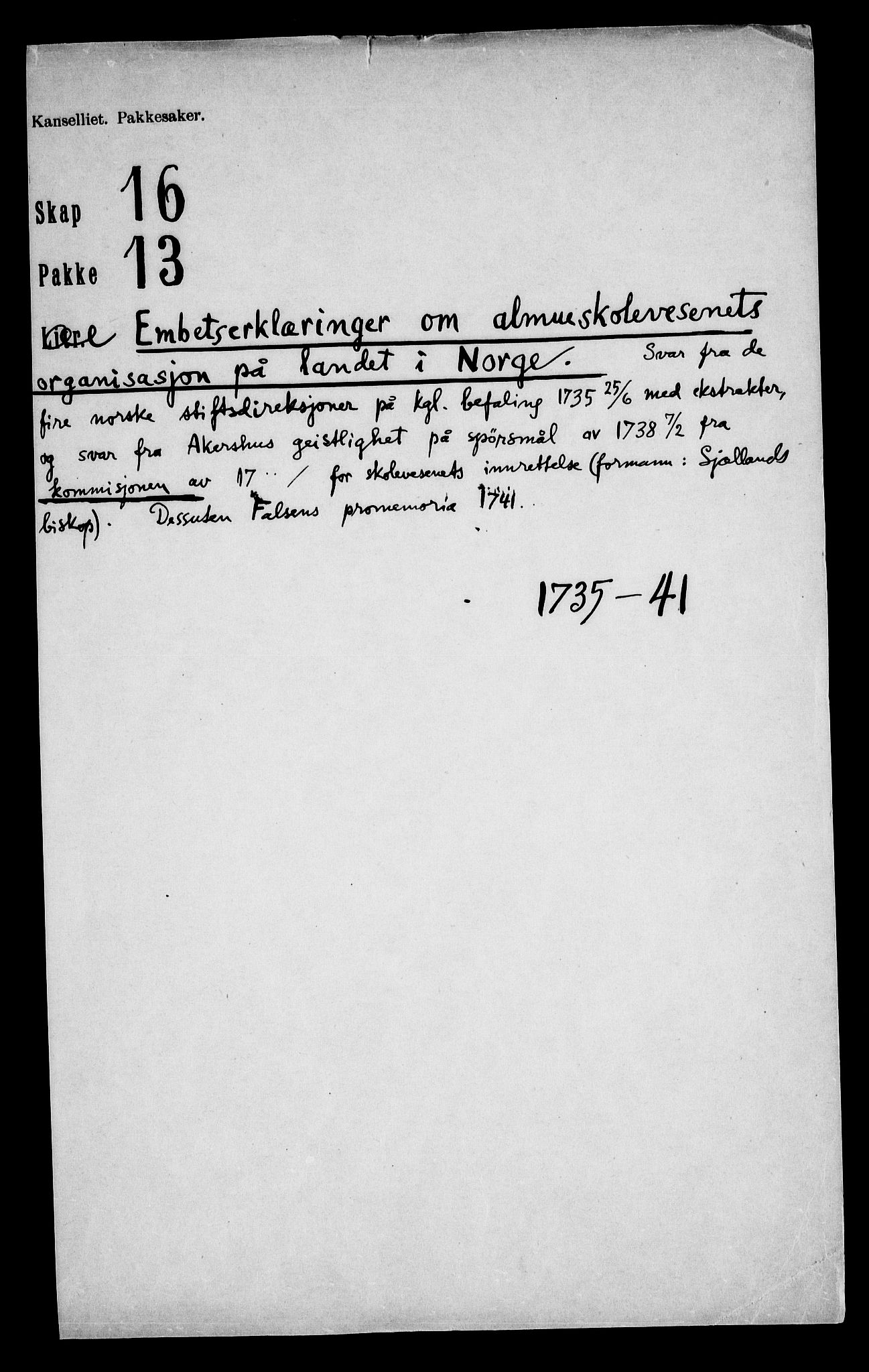 Danske Kanselli, Skapsaker, RA/EA-4061/F/L0105: Skap 16, pakke 13-16, 1646-1808, p. 2