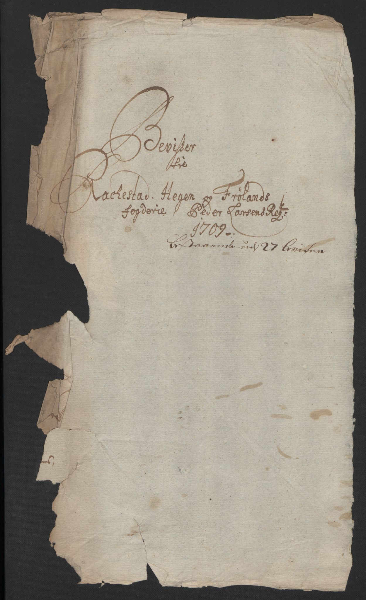 Rentekammeret inntil 1814, Reviderte regnskaper, Fogderegnskap, AV/RA-EA-4092/R07/L0301: Fogderegnskap Rakkestad, Heggen og Frøland, 1709, p. 20