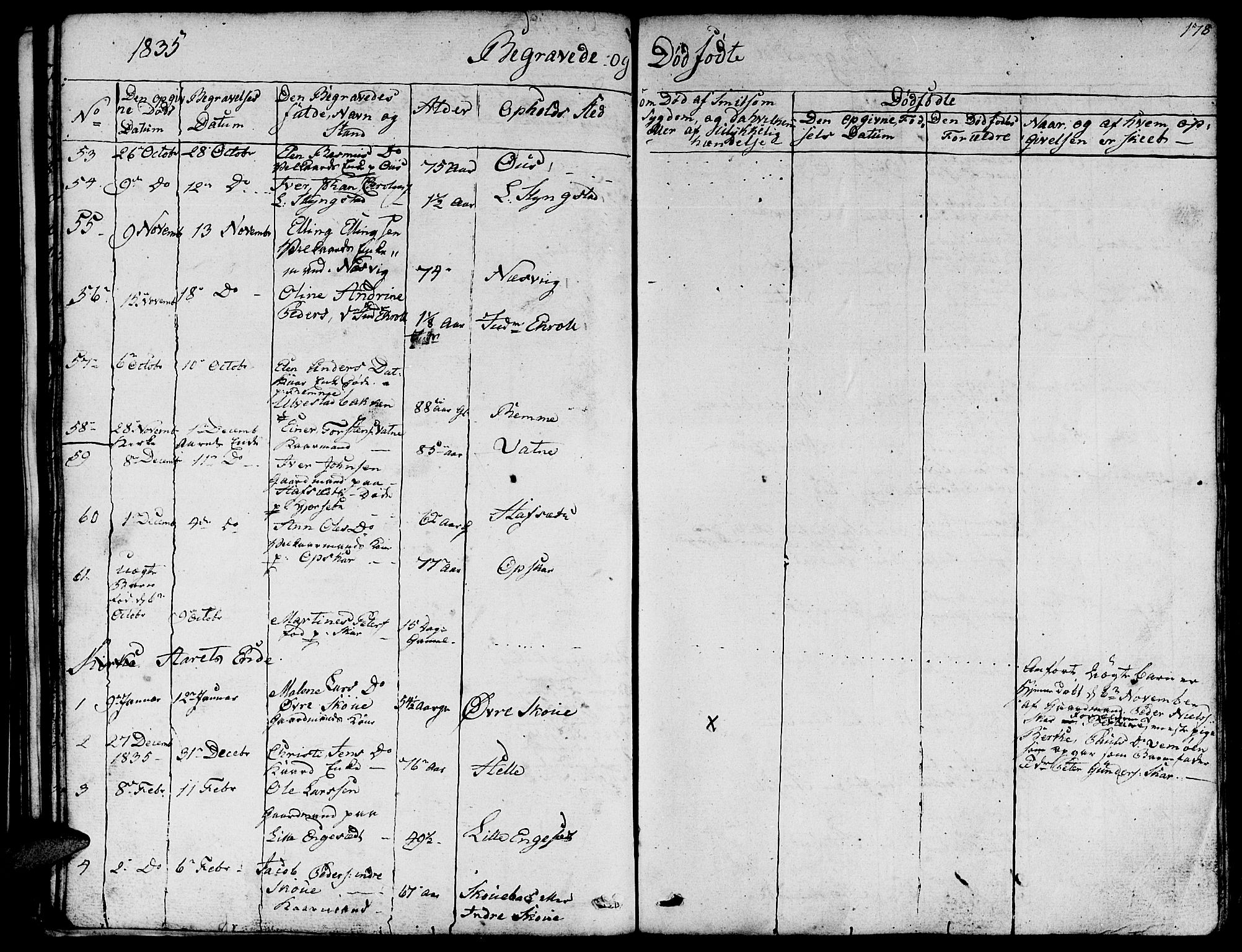 Ministerialprotokoller, klokkerbøker og fødselsregistre - Møre og Romsdal, AV/SAT-A-1454/524/L0361: Parish register (copy) no. 524C02, 1831-1840, p. 178