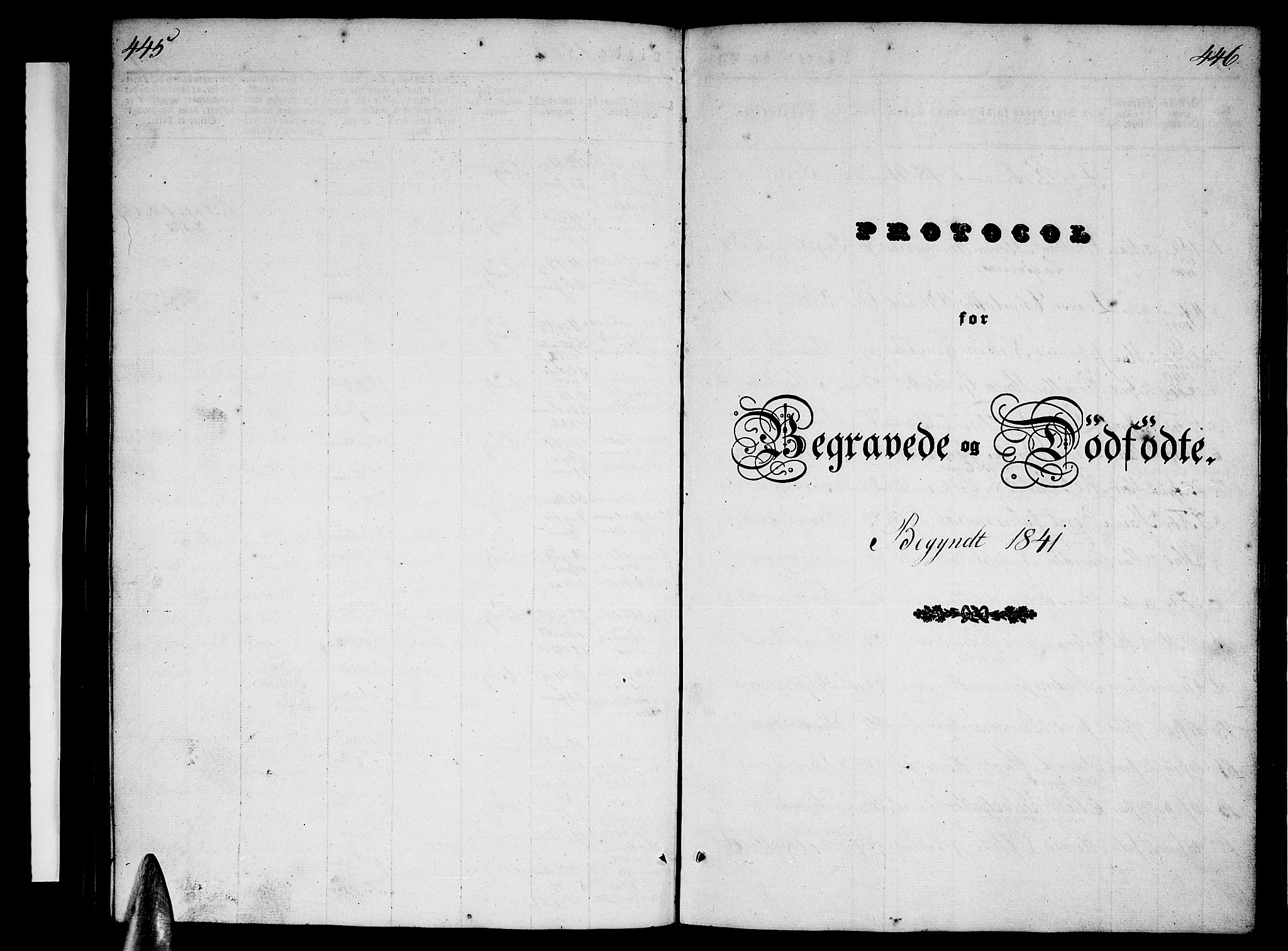 Ministerialprotokoller, klokkerbøker og fødselsregistre - Nordland, SAT/A-1459/825/L0364: Parish register (copy) no. 825C01, 1841-1863, p. 445-446
