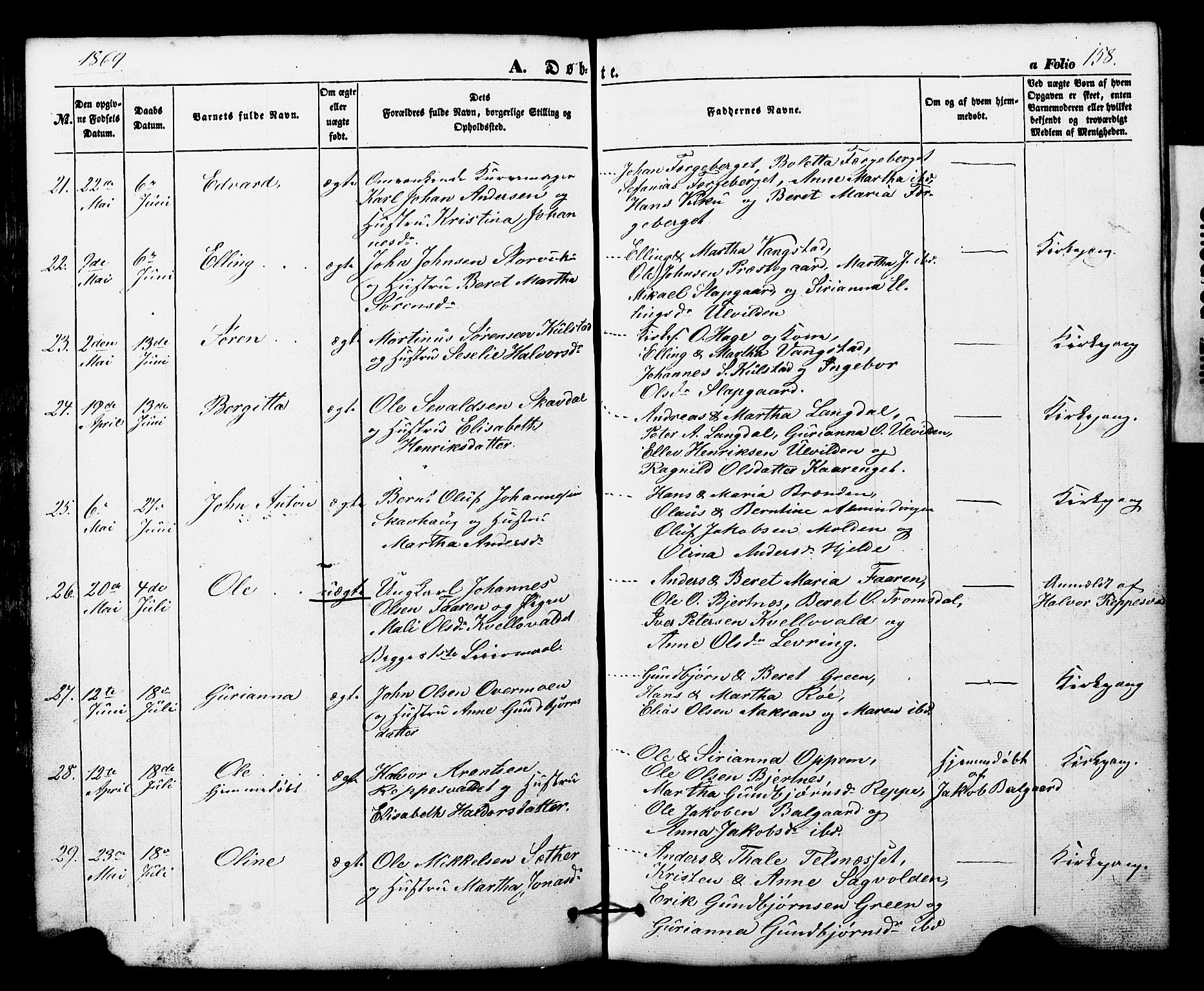 Ministerialprotokoller, klokkerbøker og fødselsregistre - Nord-Trøndelag, SAT/A-1458/724/L0268: Parish register (copy) no. 724C04, 1846-1878, p. 158