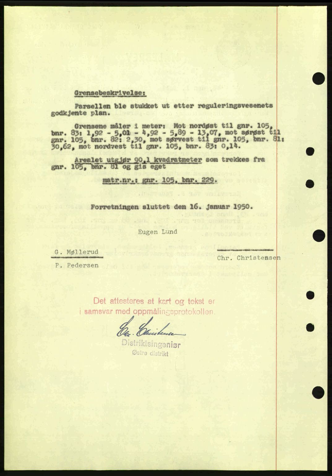 Oslo byskriverembete, AV/SAO-A-10227/G/Gb/Gbd/Gbda/L0017: Mortgage book no. A215, 1949-1950, Diary no: : 1144/1950