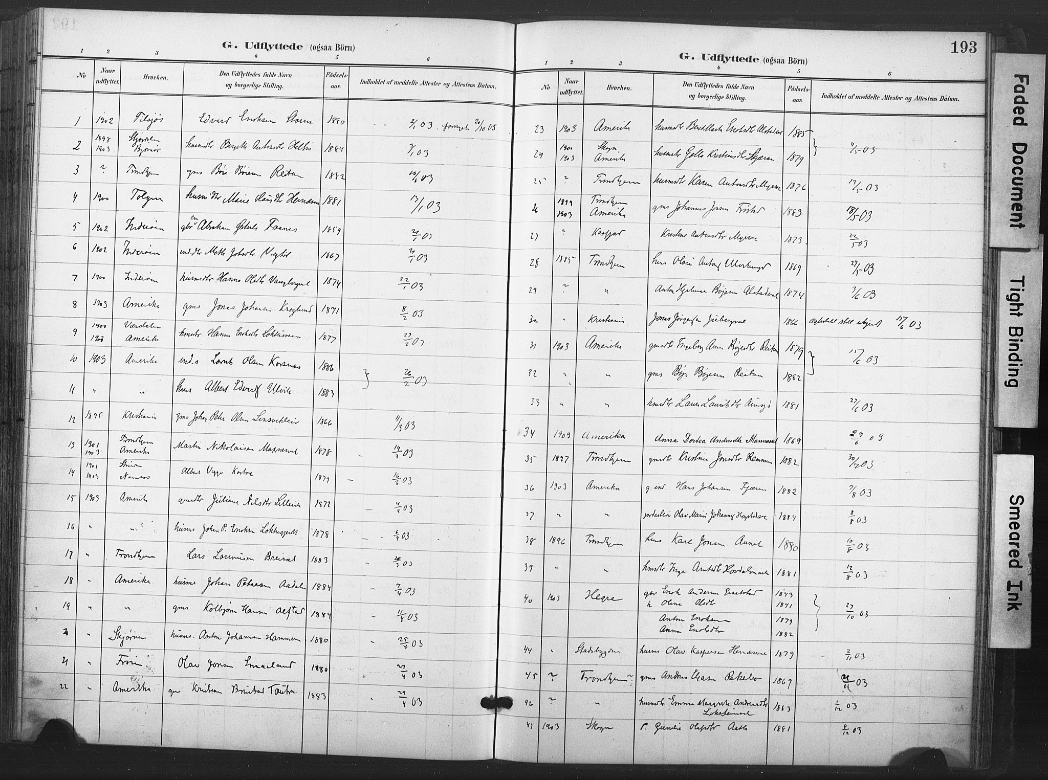 Ministerialprotokoller, klokkerbøker og fødselsregistre - Nord-Trøndelag, SAT/A-1458/713/L0122: Parish register (official) no. 713A11, 1899-1910, p. 193