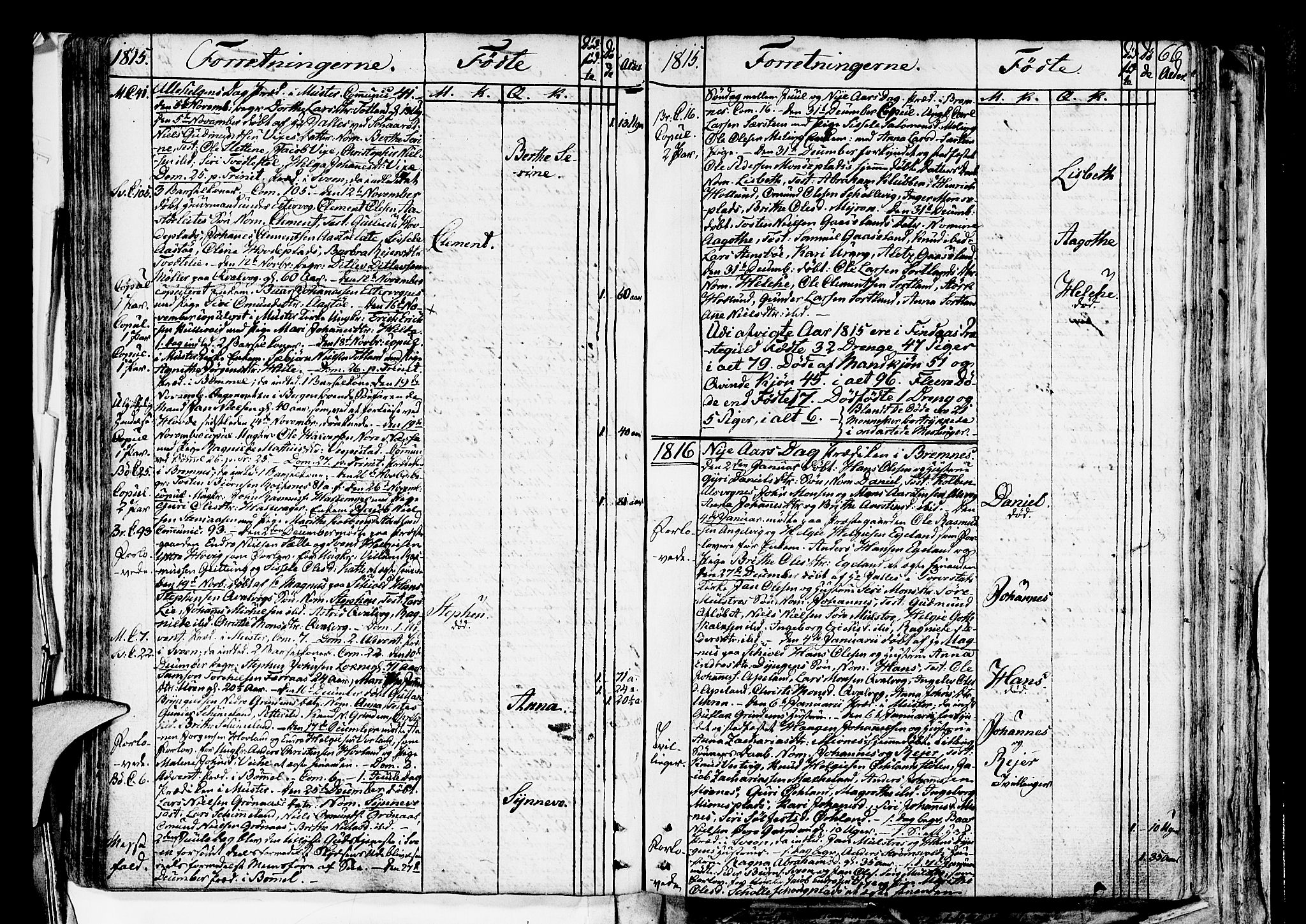 Finnås sokneprestembete, AV/SAB-A-99925/H/Ha/Haa/Haaa/L0004: Parish register (official) no. A 4, 1804-1830, p. 66