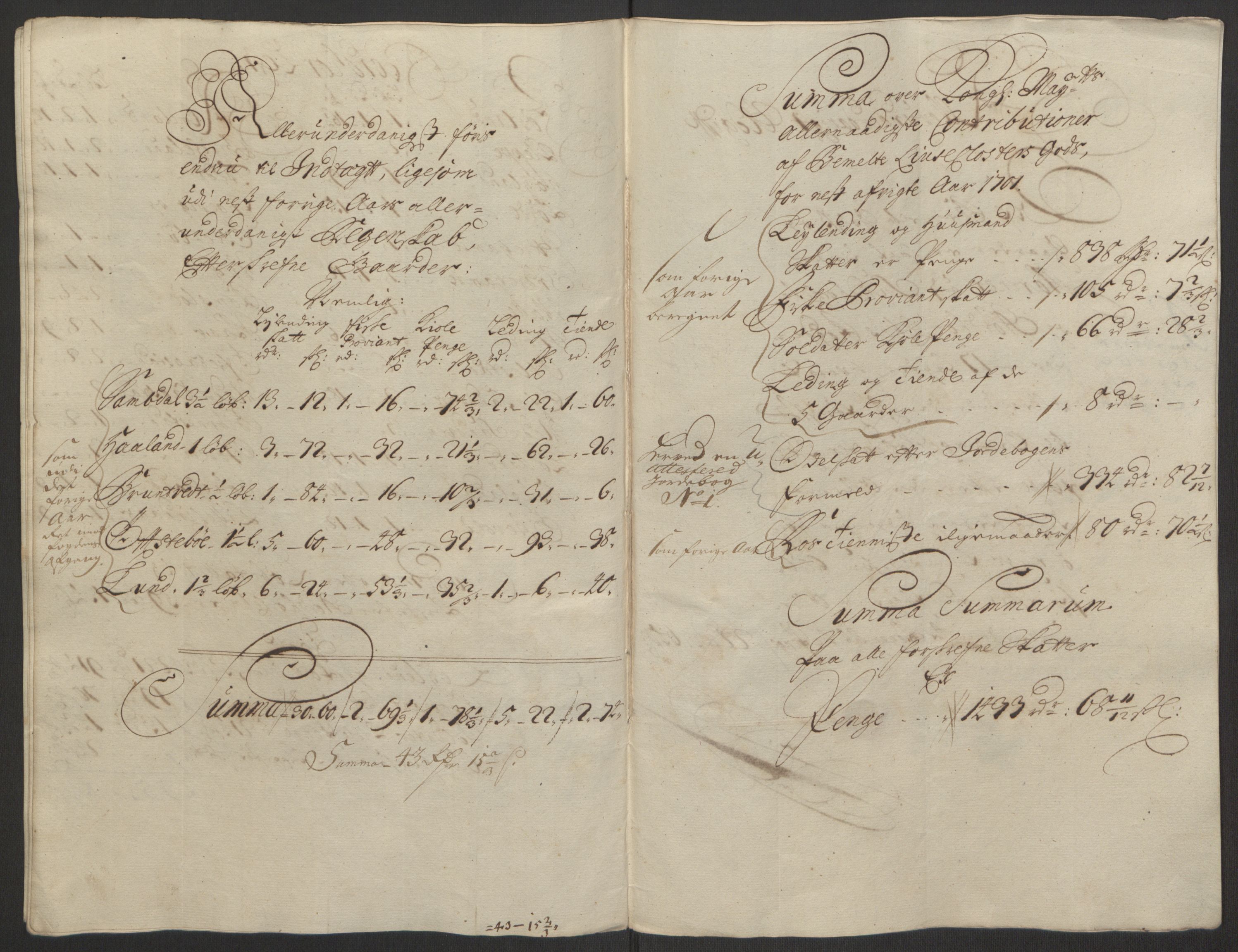 Rentekammeret inntil 1814, Reviderte regnskaper, Fogderegnskap, AV/RA-EA-4092/R50/L3159: Fogderegnskap Lyse kloster, 1691-1709, p. 140