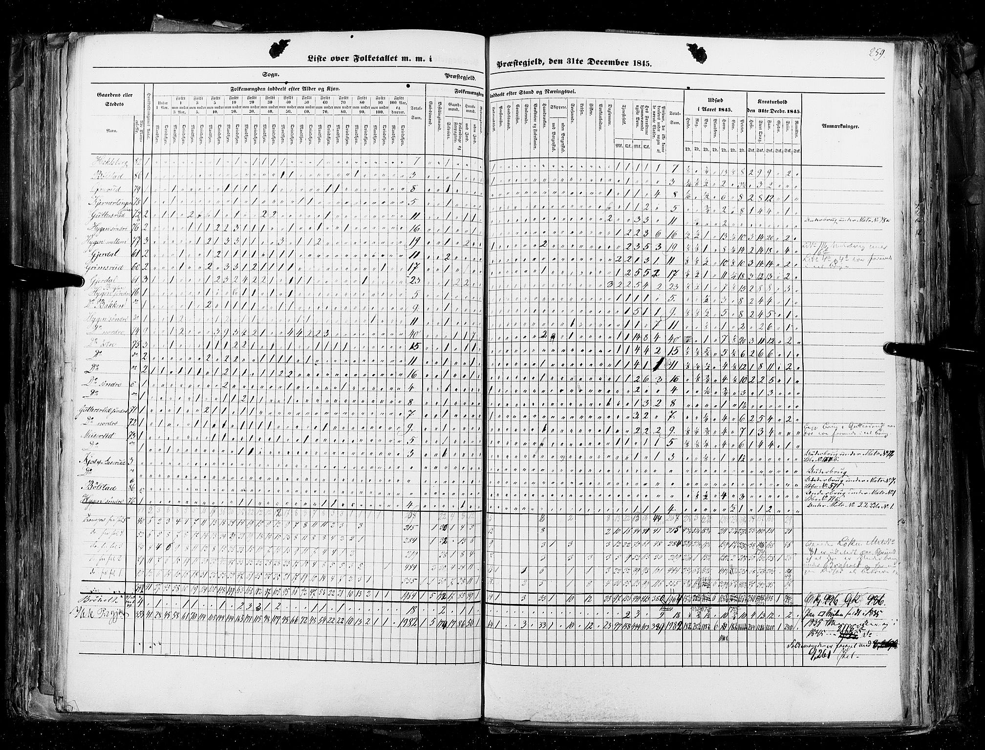 RA, Census 1845, vol. 4: Buskerud amt og Jarlsberg og Larvik amt, 1845, p. 259