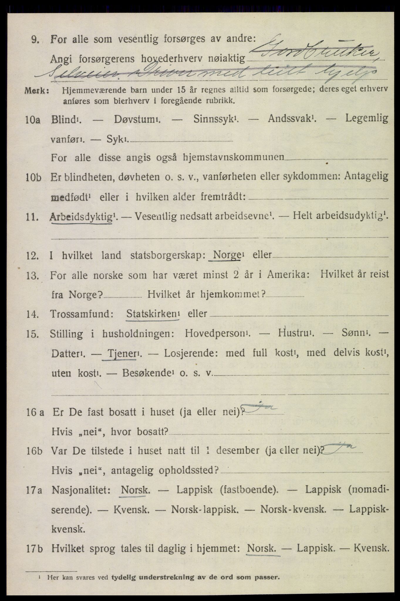 SAT, 1920 census for Inderøy, 1920, p. 6062
