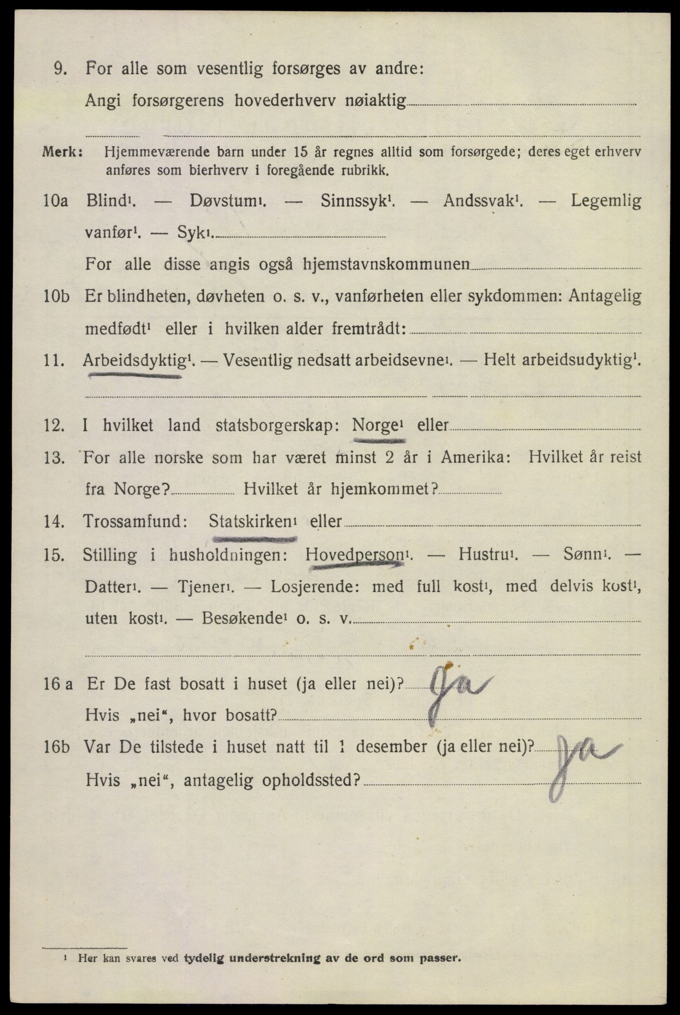 SAKO, 1920 census for Hedrum, 1920, p. 10216