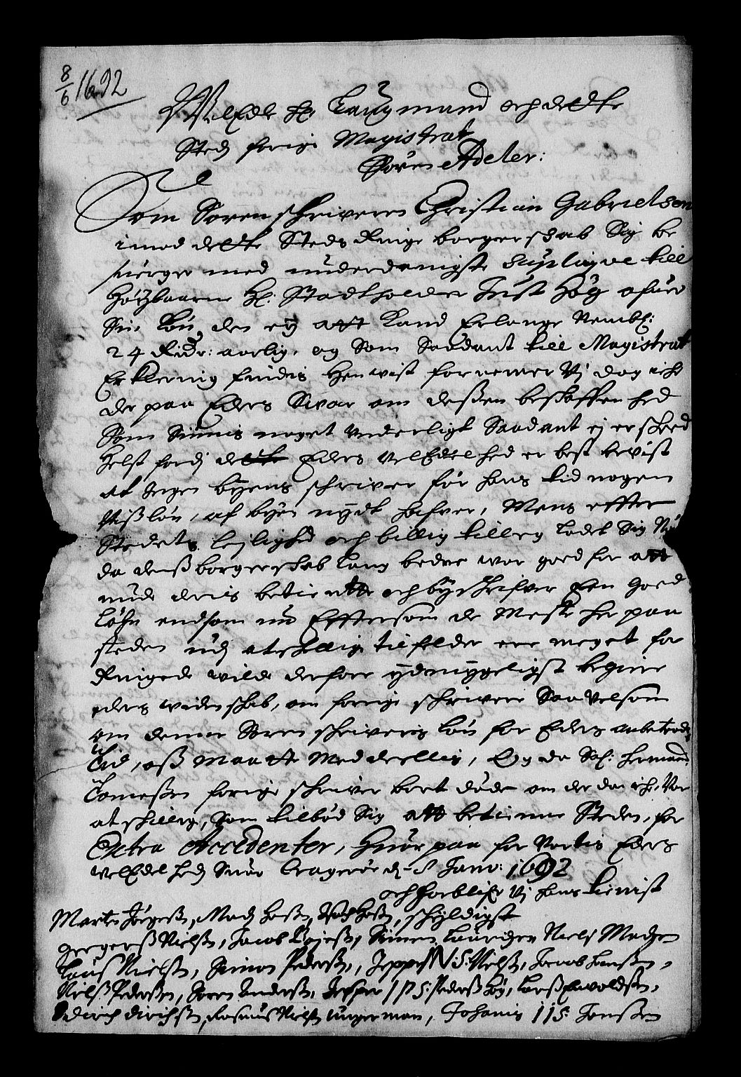 Stattholderembetet 1572-1771, AV/RA-EA-2870/Af/L0004: Avskrifter av vedlegg til originale supplikker, nummerert i samsvar med supplikkbøkene, 1691-1694, p. 151