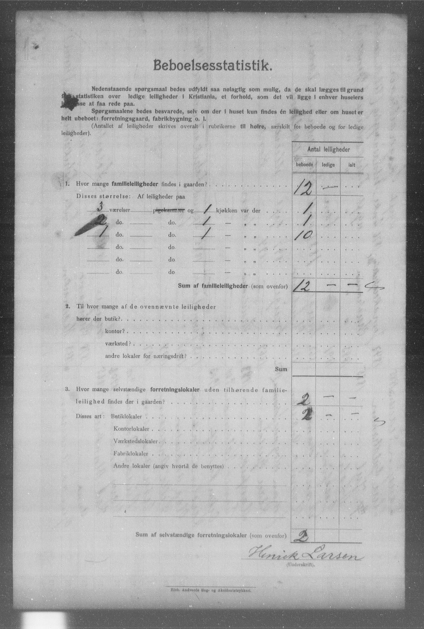 OBA, Municipal Census 1904 for Kristiania, 1904, p. 900