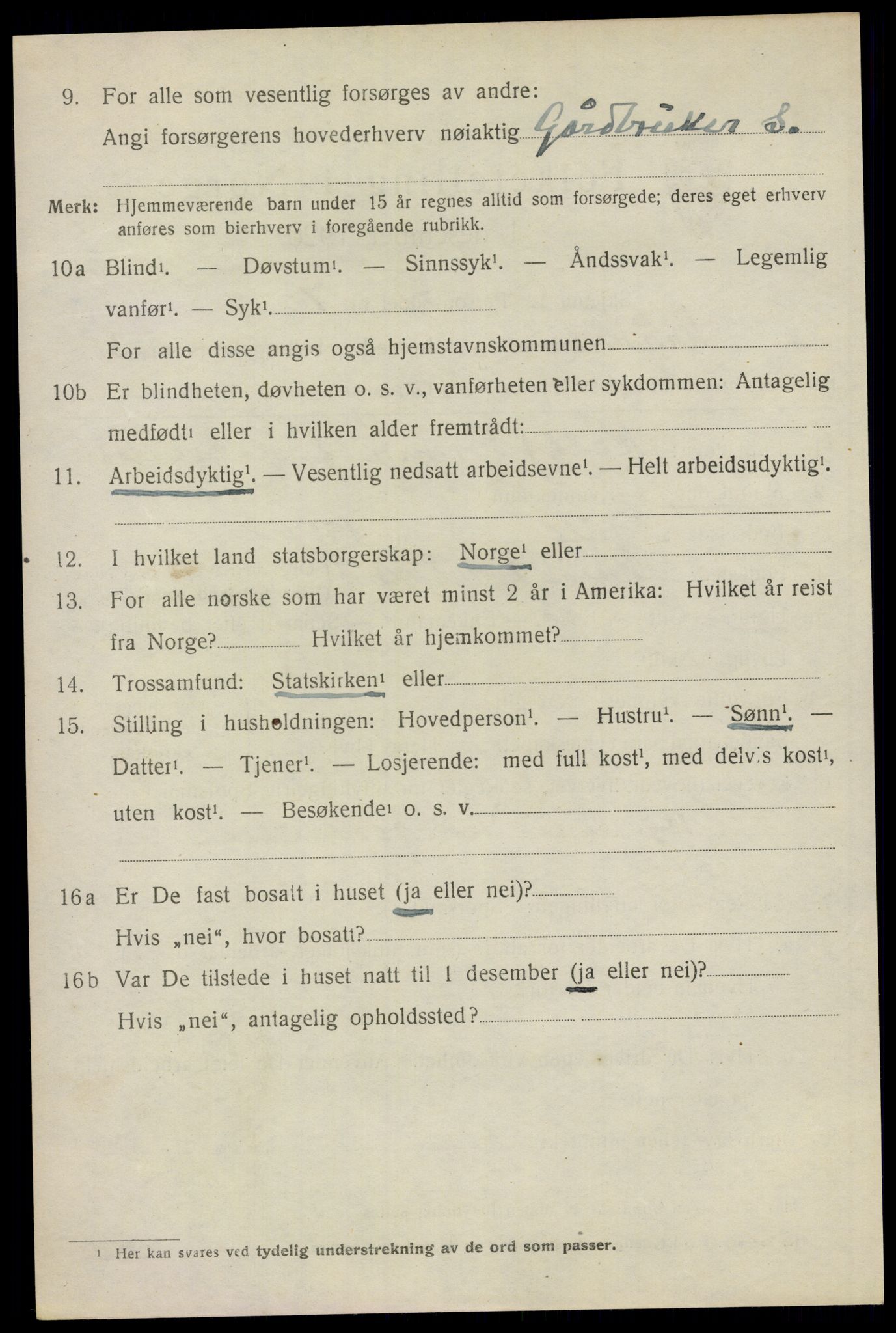 SAO, 1920 census for Kråkstad, 1920, p. 4154