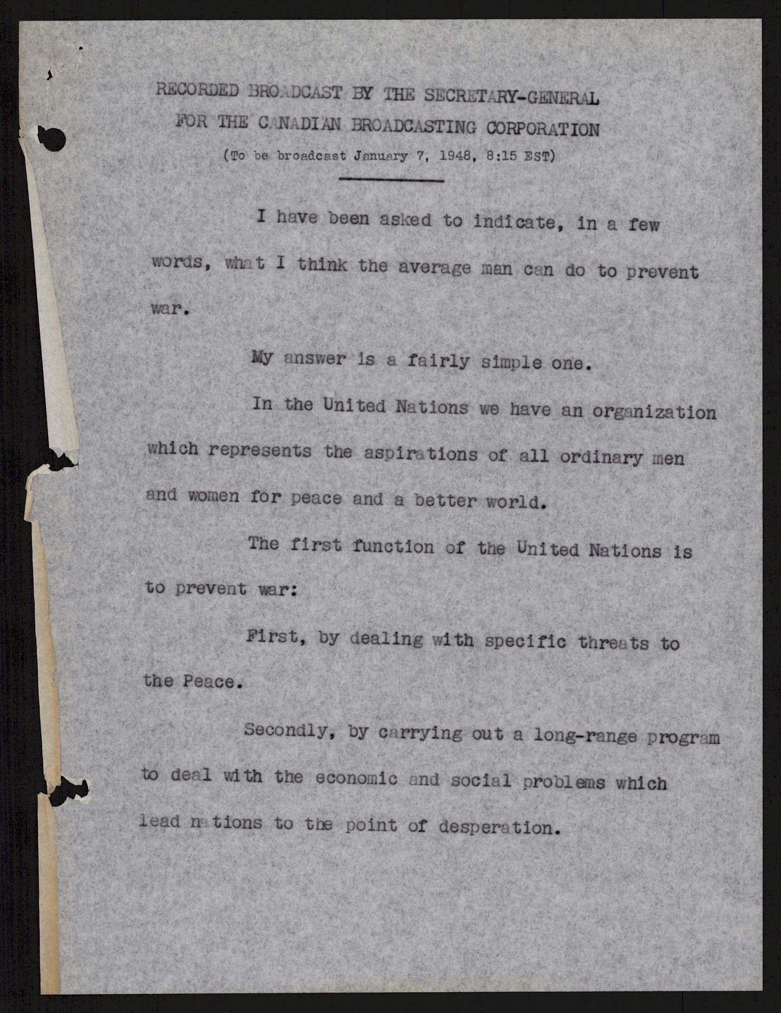 Lie, Trygve, AV/RA-PA-1407/D/L0025: Generalsekretærens papirer., 1948-1951, p. 23