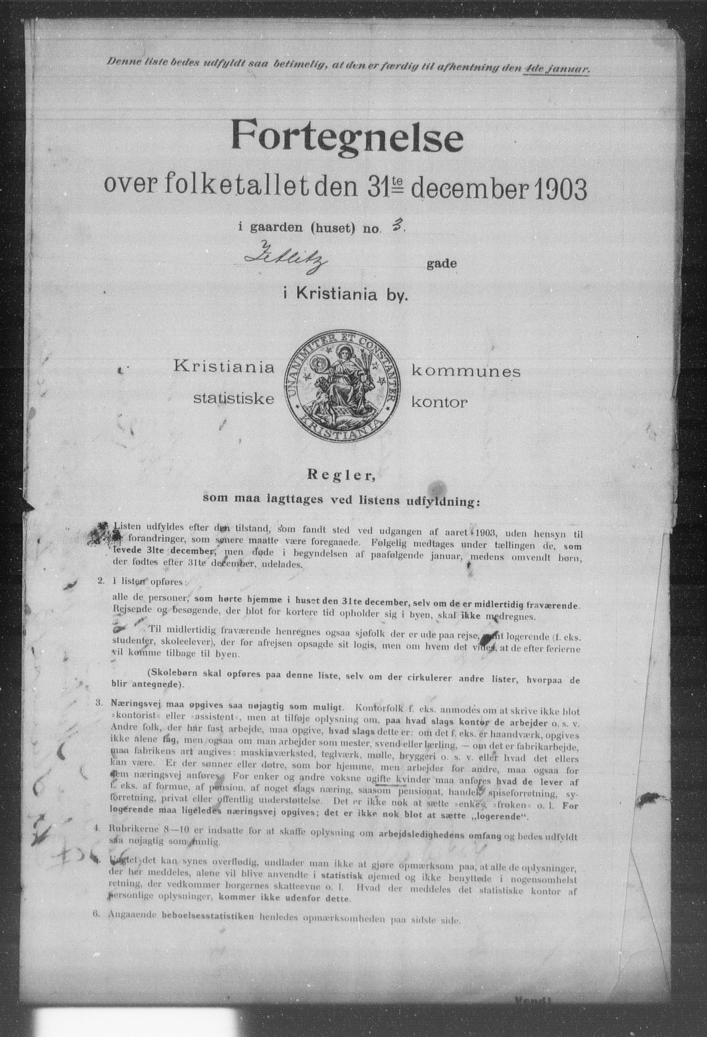 OBA, Municipal Census 1903 for Kristiania, 1903, p. 24644