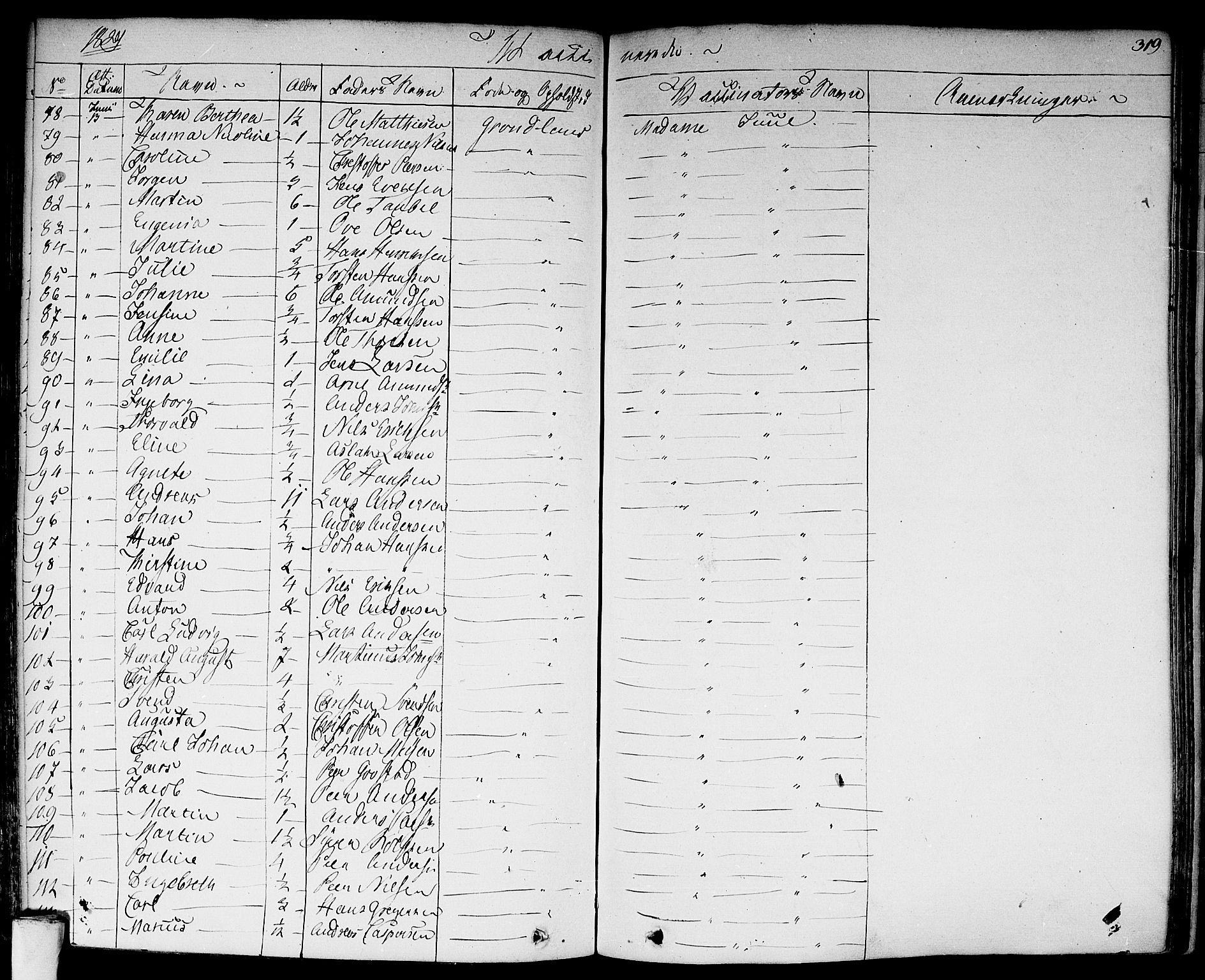 Aker prestekontor kirkebøker, AV/SAO-A-10861/F/L0018: Parish register (official) no. 17, 1829-1852, p. 319