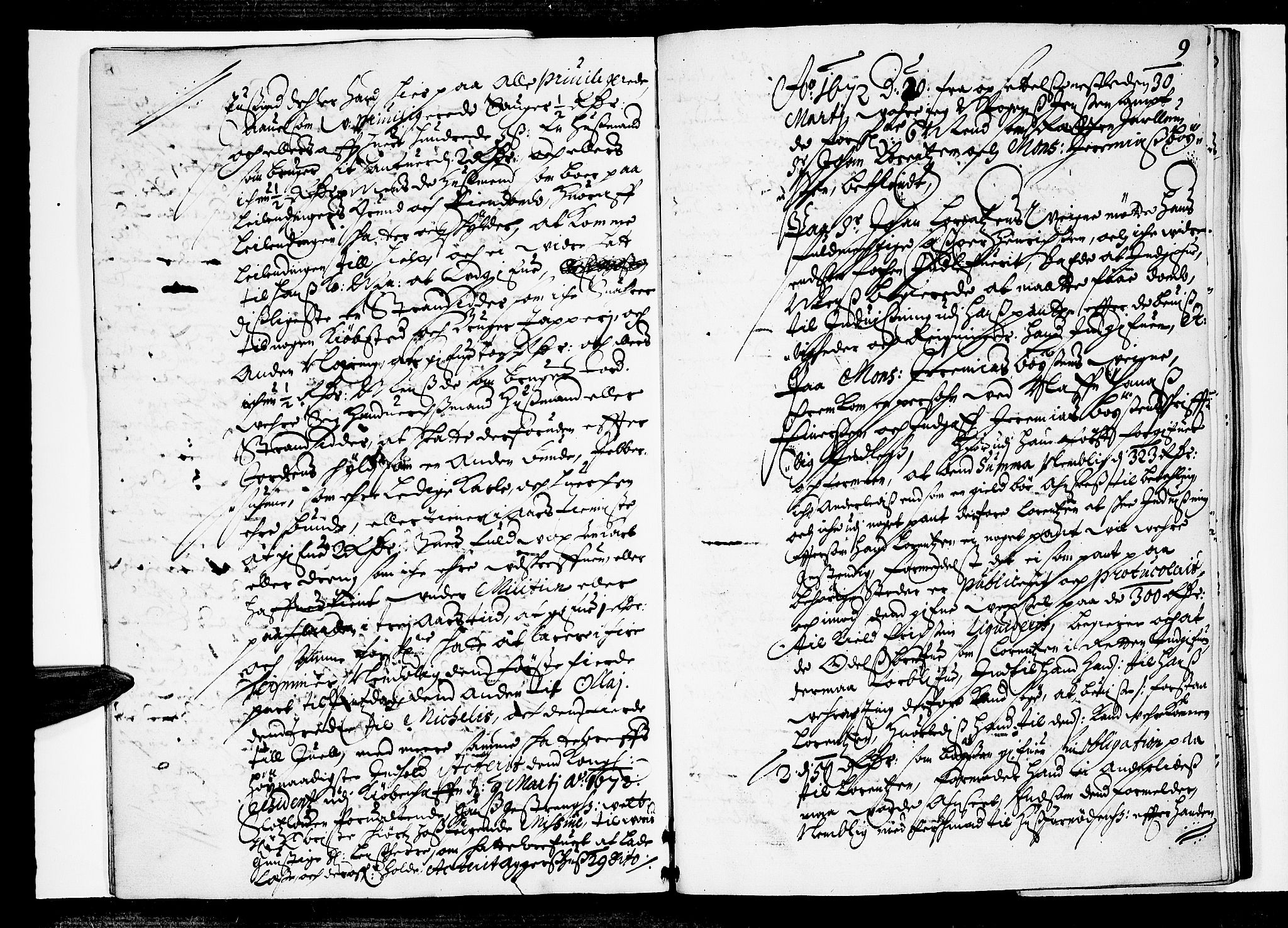 Jarlsberg-sorenskriveriene, SAKO/A-79/F/Fa/L0003: Tingbok, 1672, p. 9