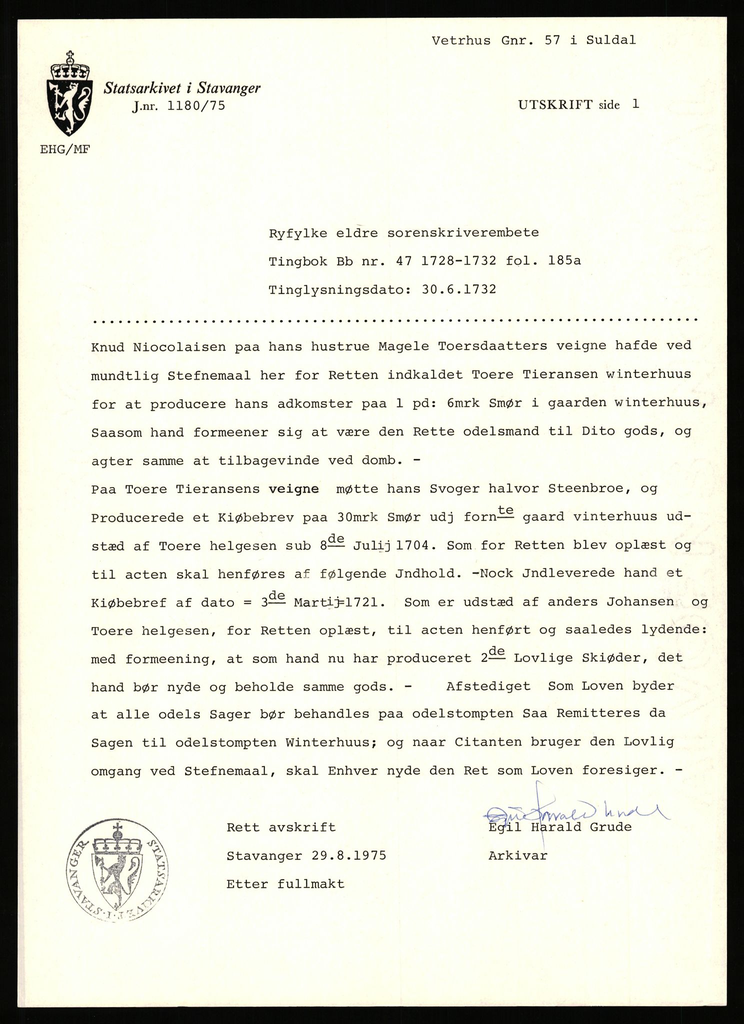 Statsarkivet i Stavanger, AV/SAST-A-101971/03/Y/Yj/L0094: Avskrifter sortert etter gårdsnavn: Vetrhus - Vik i Nerstrand, 1750-1930, p. 37