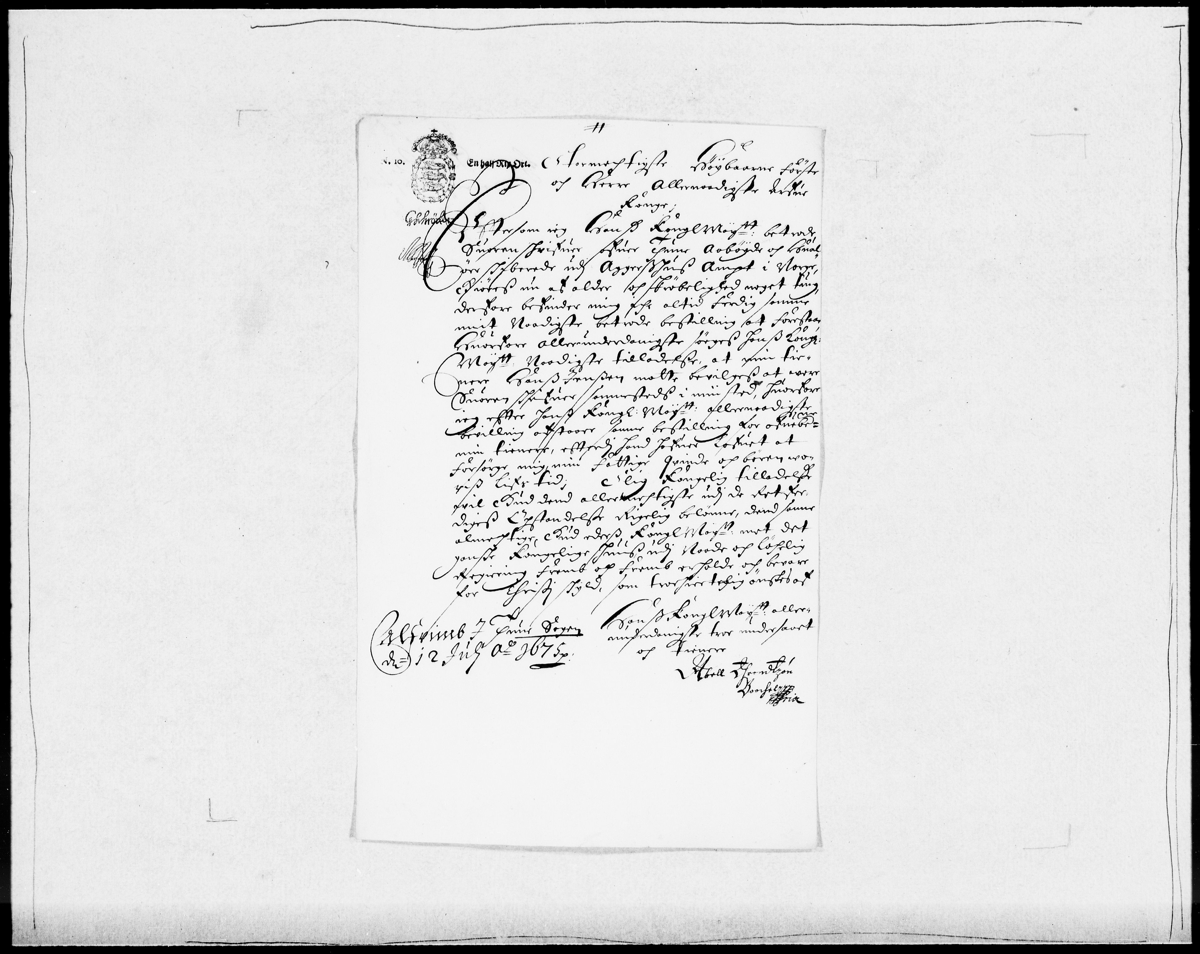 Danske Kanselli 1572-1799, AV/RA-EA-3023/F/Fc/Fcc/Fcca/L0032: Norske innlegg 1572-1799, 1674-1680, p. 251