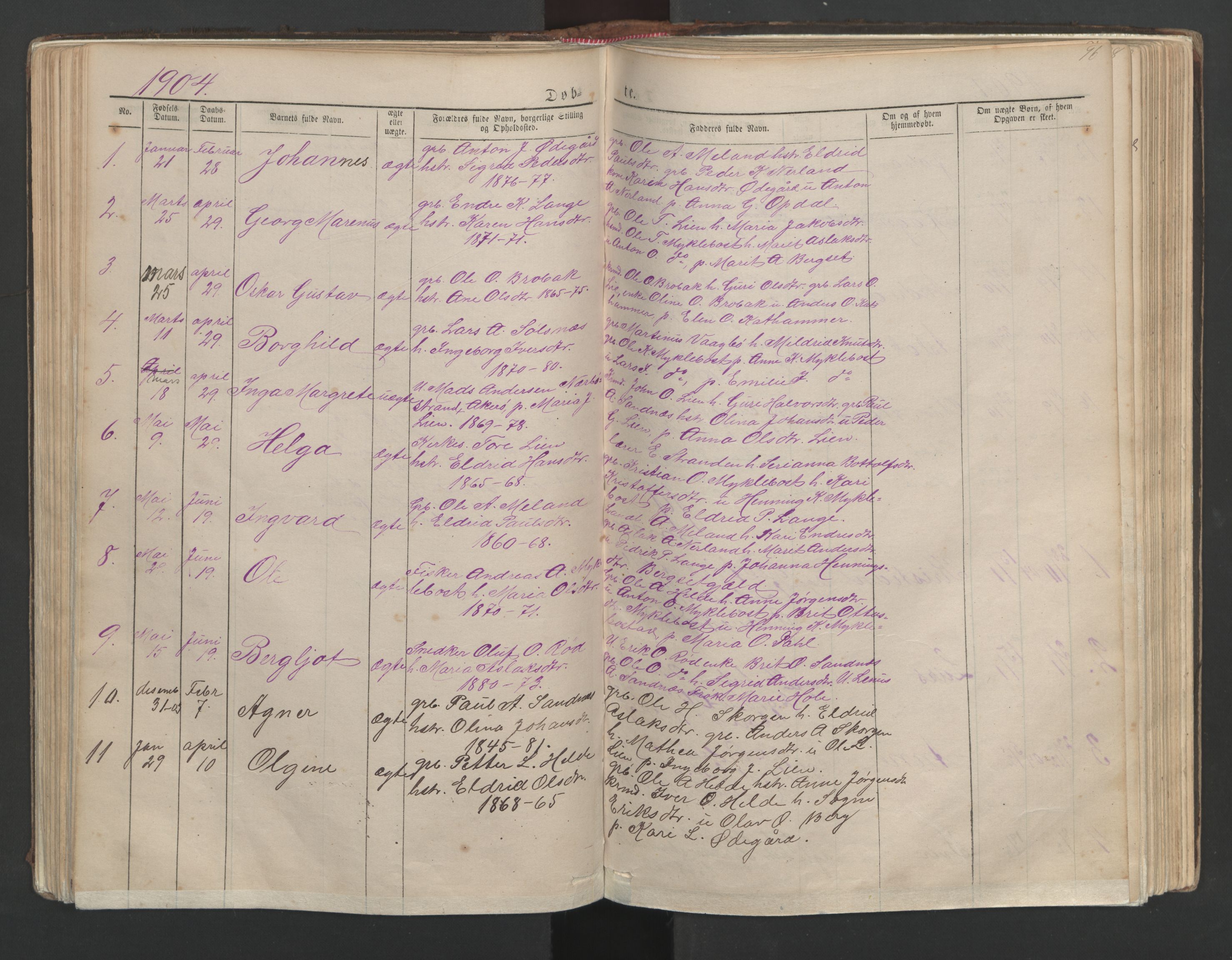 Ministerialprotokoller, klokkerbøker og fødselsregistre - Møre og Romsdal, SAT/A-1454/554/L0645: Parish register (copy) no. 554C02, 1867-1946, p. 96