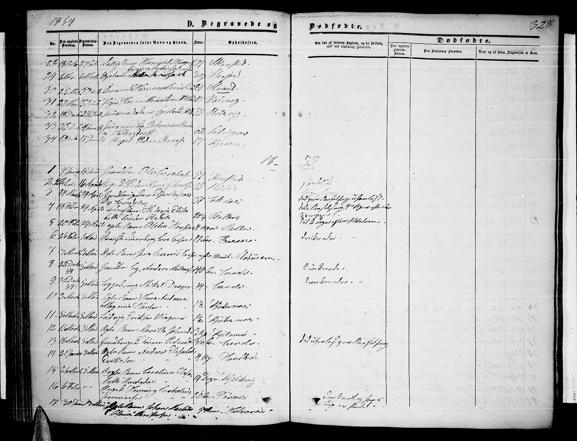 Ministerialprotokoller, klokkerbøker og fødselsregistre - Nordland, AV/SAT-A-1459/872/L1046: Parish register (copy) no. 872C02, 1852-1879, p. 328