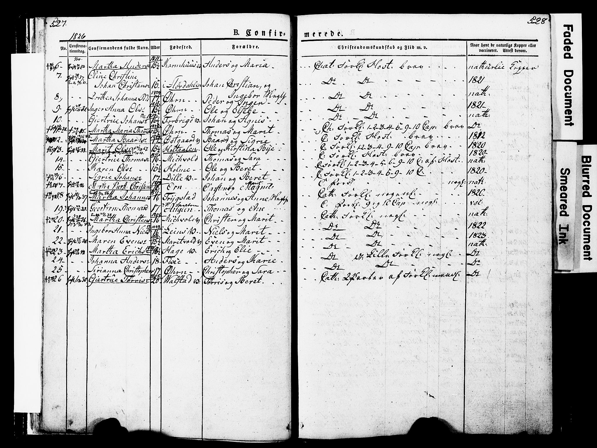 Ministerialprotokoller, klokkerbøker og fødselsregistre - Nord-Trøndelag, SAT/A-1458/723/L0243: Parish register (official) no. 723A12, 1822-1851, p. 527-528
