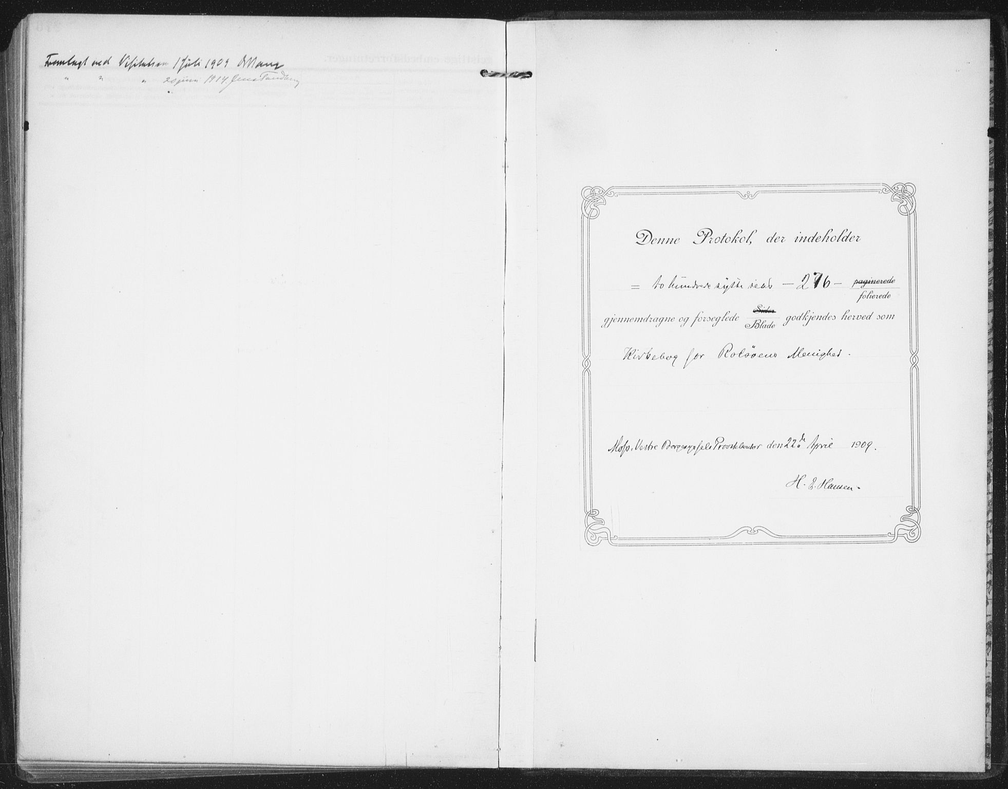 Rolvsøy prestekontor Kirkebøker, AV/SAO-A-2004/F/Fa/L0002: Parish register (official) no. 2, 1909-1917