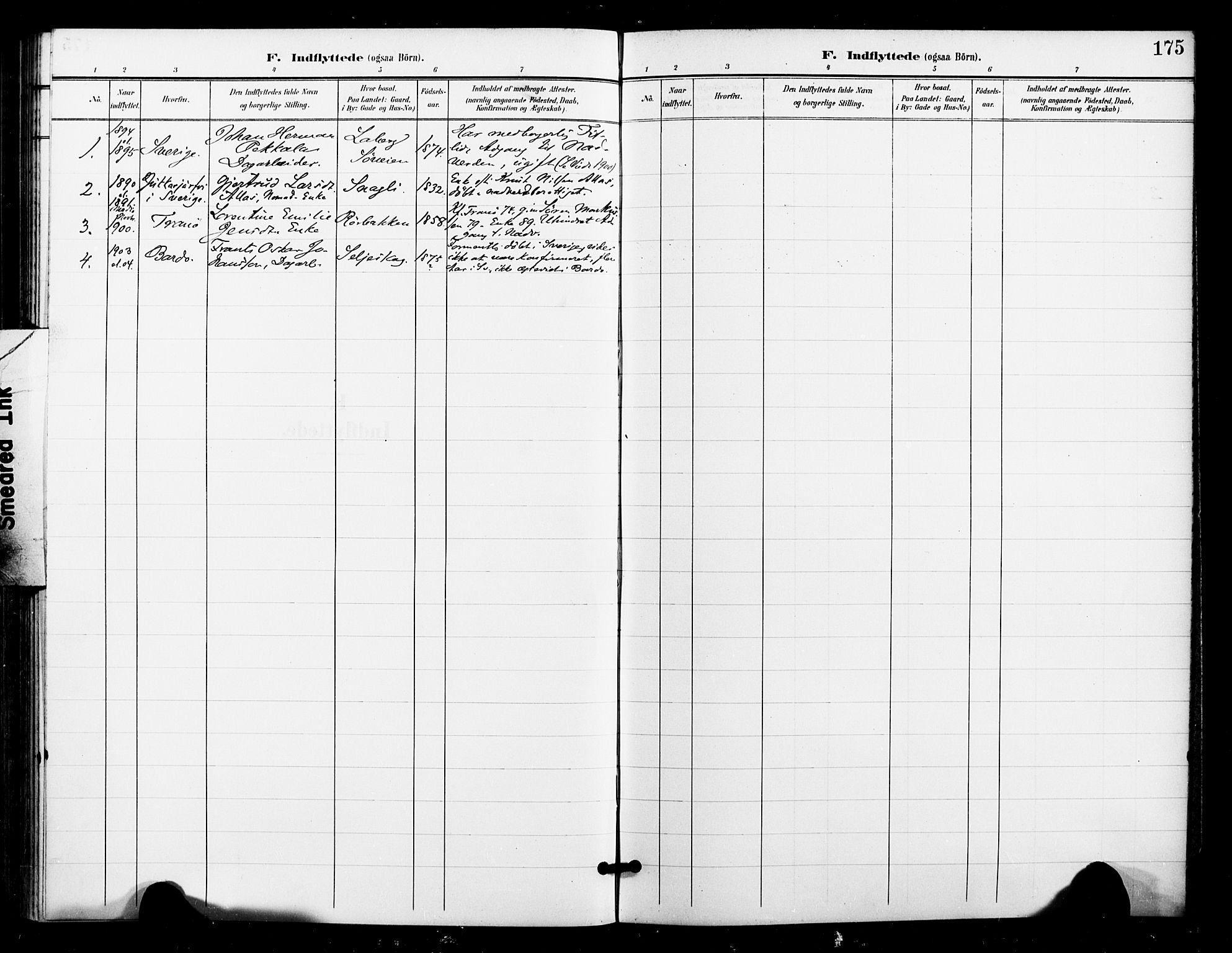 Ibestad sokneprestembete, SATØ/S-0077/H/Ha/Haa/L0016kirke: Parish register (official) no. 16, 1900-1907, p. 175