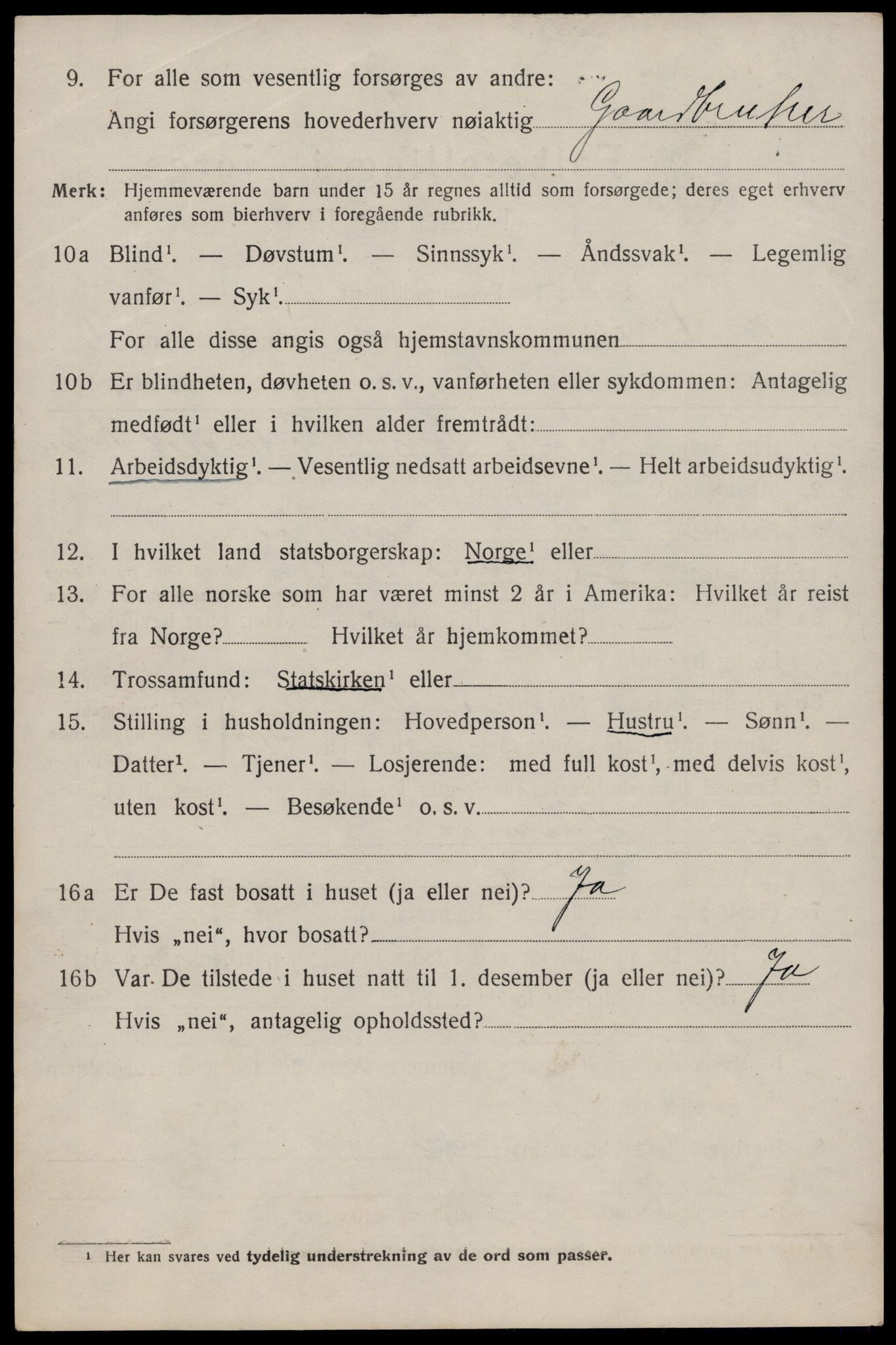 SAST, 1920 census for Vats, 1920, p. 2342