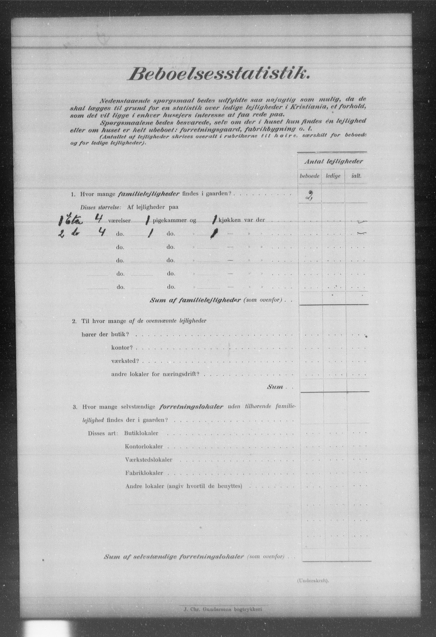 OBA, Municipal Census 1903 for Kristiania, 1903, p. 3507