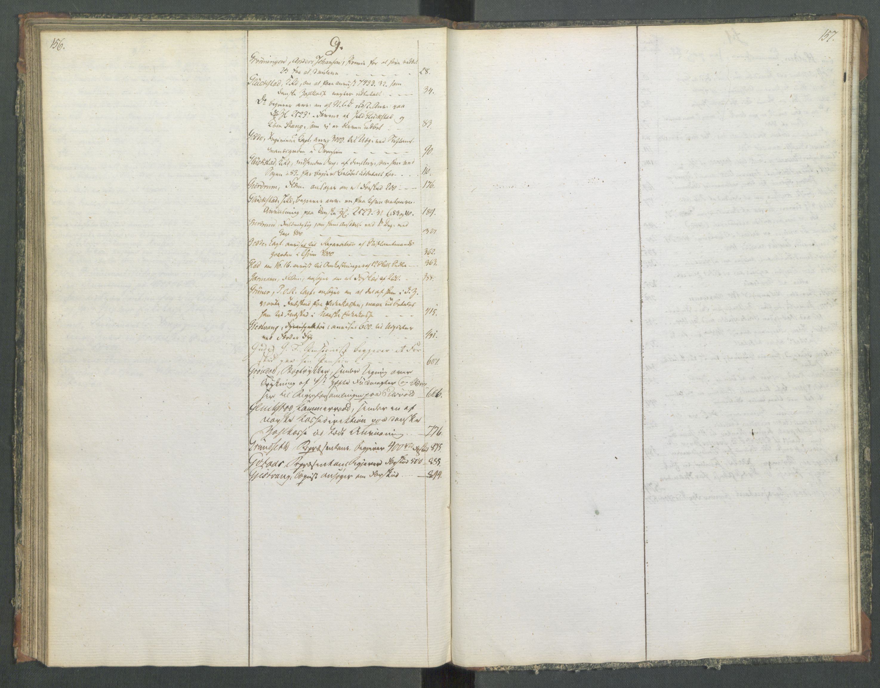 Departementene i 1814, AV/RA-S-3899/Fa/L0014: Bokholderkontoret - Register til journalen, 1814-1815, p. 156-157