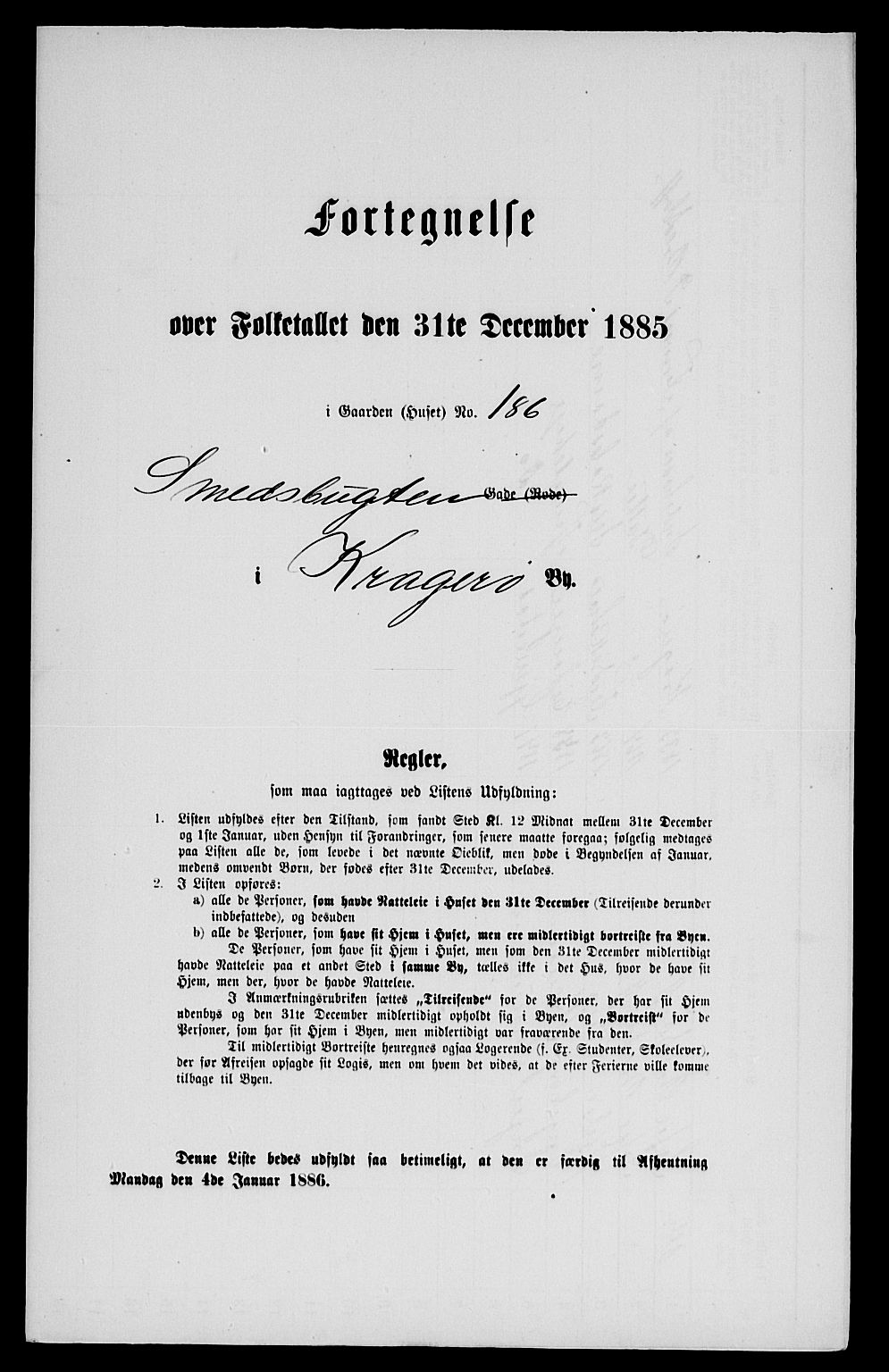 SAKO, 1885 census for 0801 Kragerø, 1885, p. 252