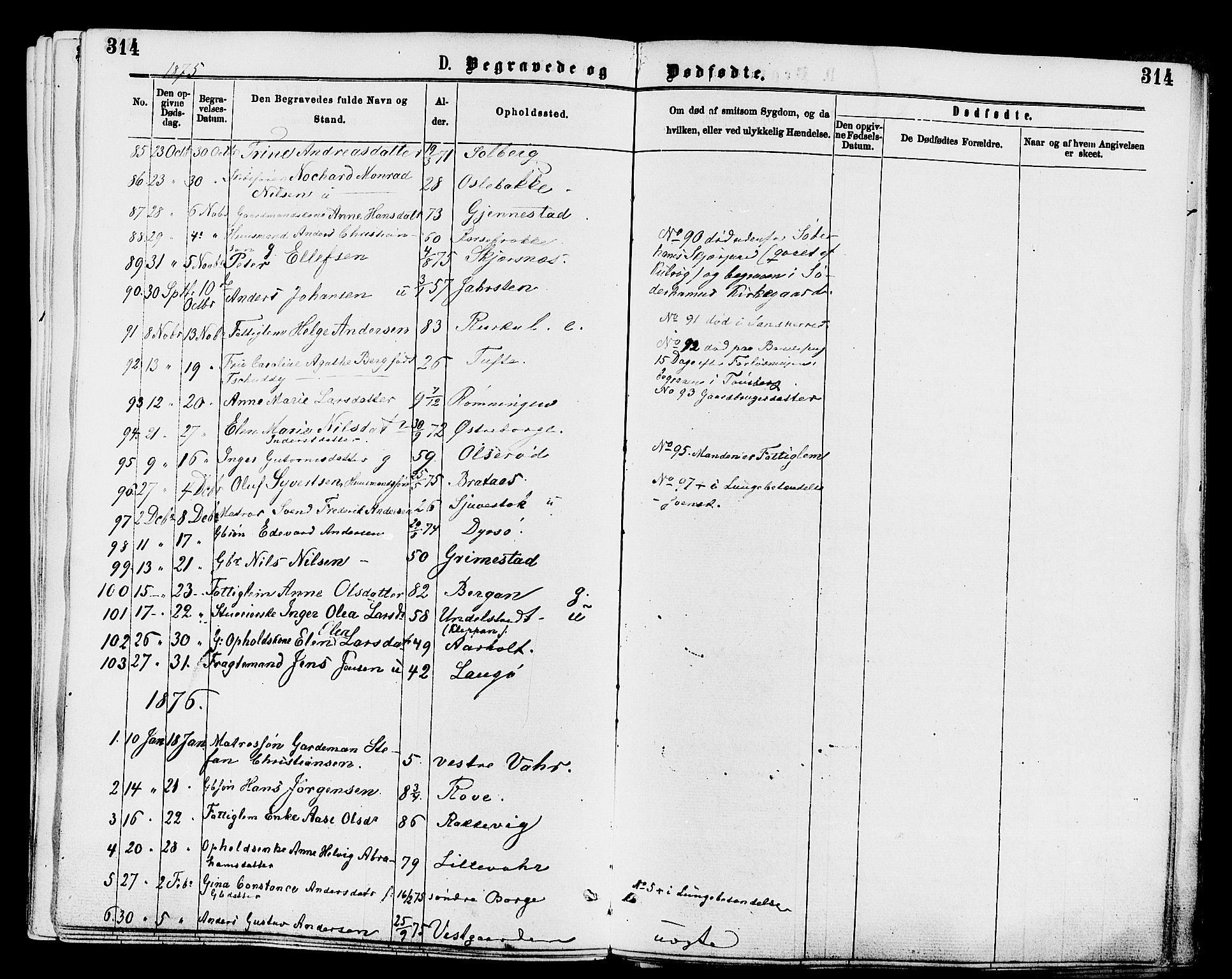 Stokke kirkebøker, SAKO/A-320/F/Fa/L0009: Parish register (official) no. I 9, 1872-1883, p. 314