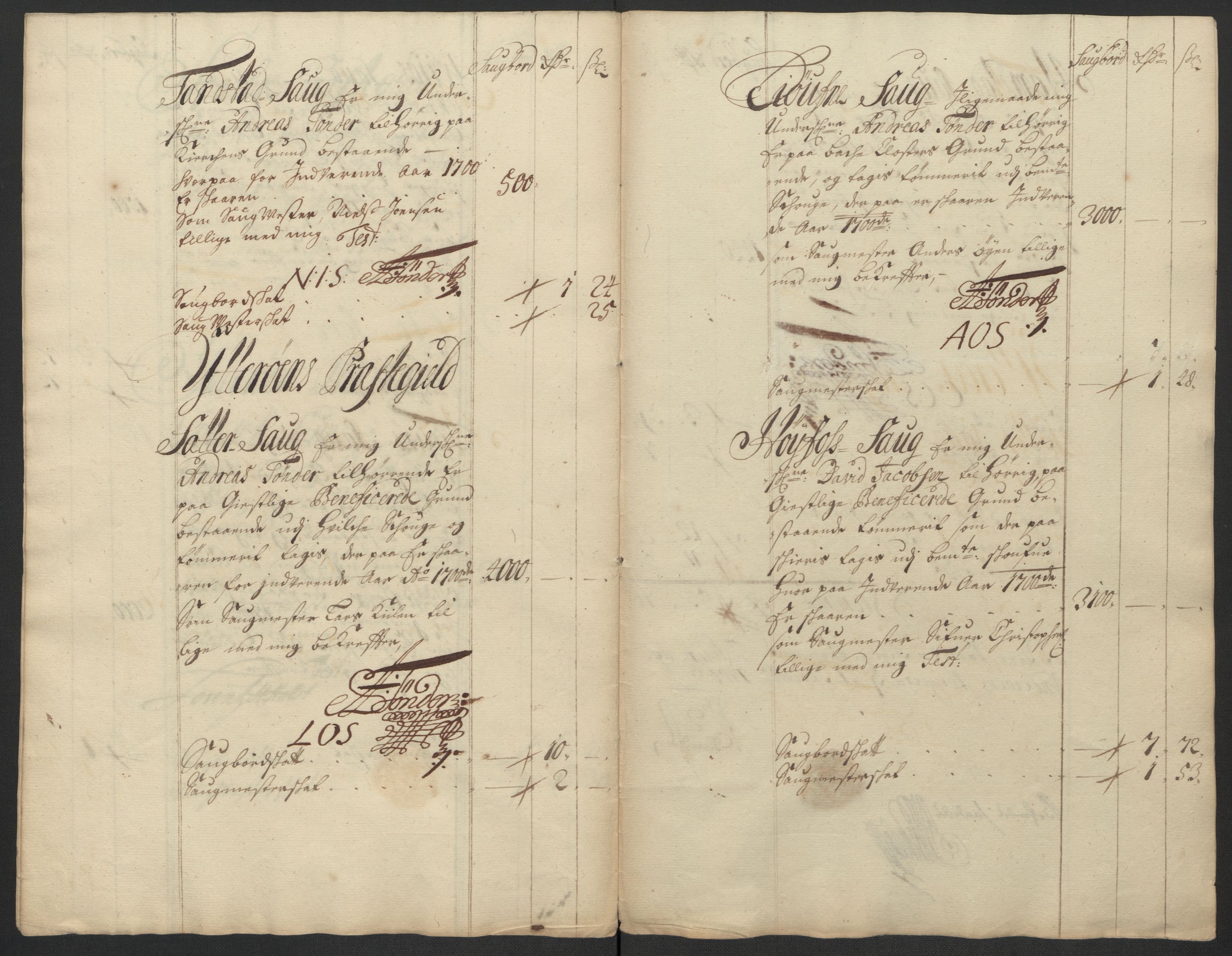 Rentekammeret inntil 1814, Reviderte regnskaper, Fogderegnskap, RA/EA-4092/R63/L4311: Fogderegnskap Inderøy, 1700, p. 89