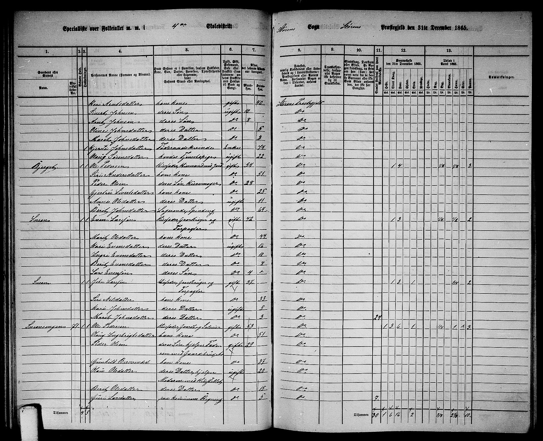 RA, 1865 census for Støren, 1865, p. 73