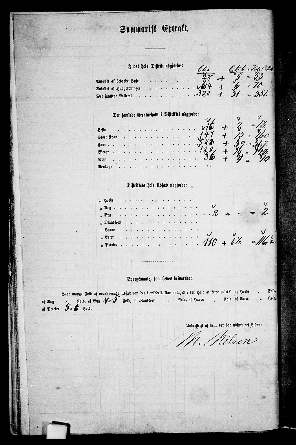 RA, 1865 census for Berg, 1865, p. 20