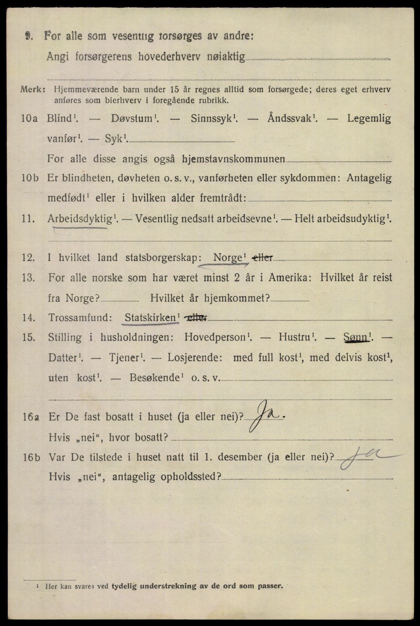 SAKO, 1920 census for Tinn, 1920, p. 20389