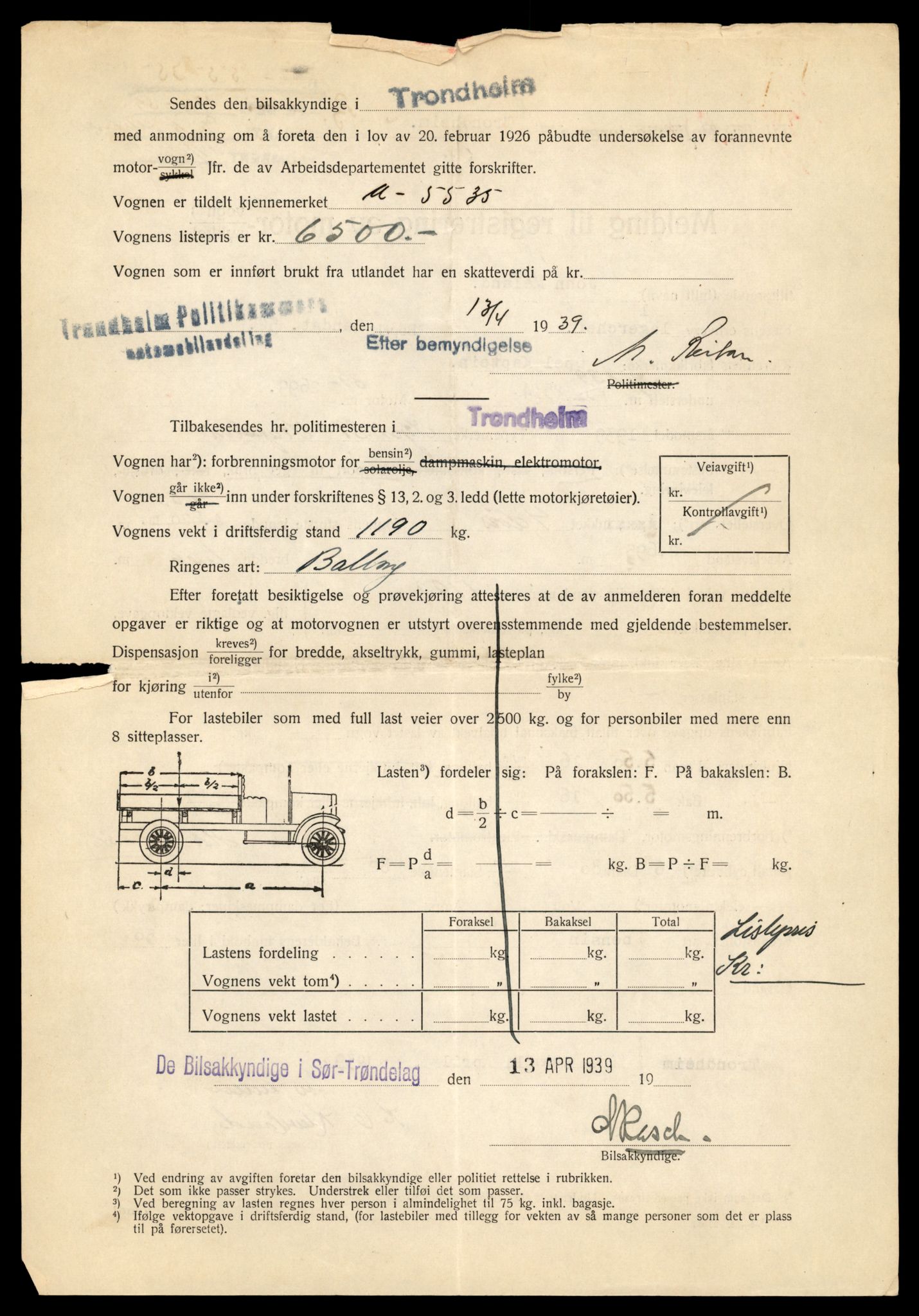 Møre og Romsdal vegkontor - Ålesund trafikkstasjon, SAT/A-4099/F/Fe/L0024: Registreringskort for kjøretøy T 10810 - T 10930, 1927-1998, p. 862