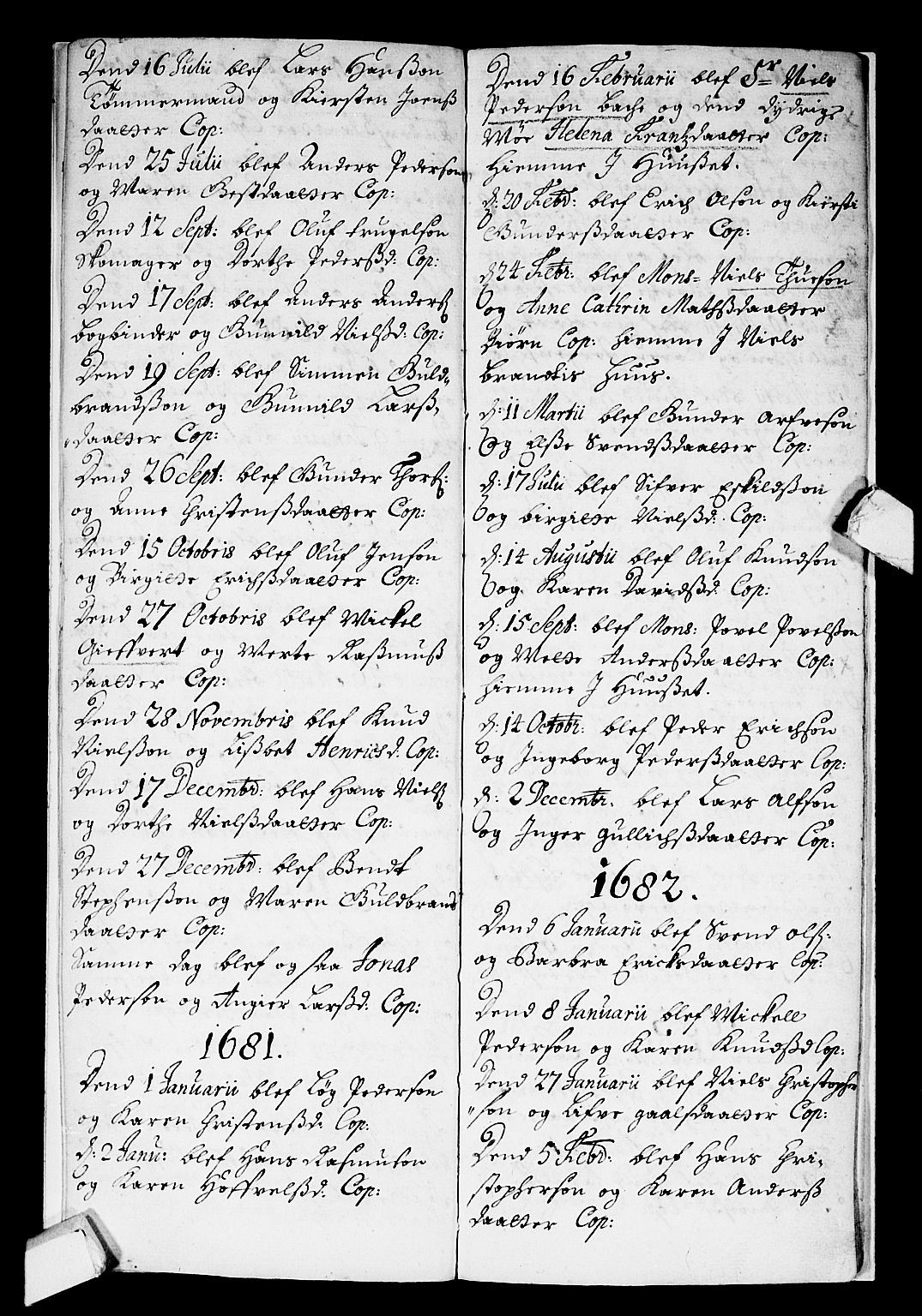 Strømsø kirkebøker, SAKO/A-246/F/Fa/L0001: Parish register (official) no. I 1, 1677-1694