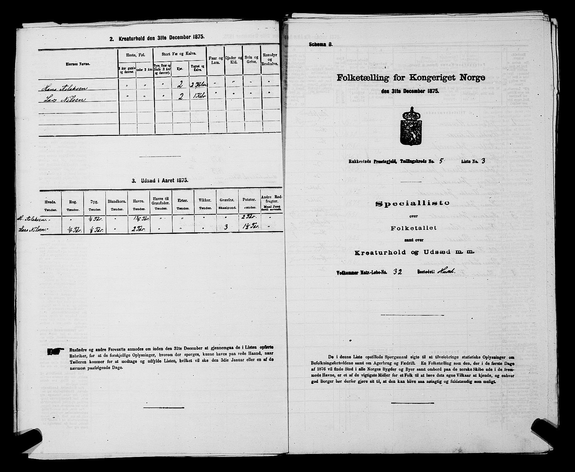 RA, 1875 census for 0128P Rakkestad, 1875, p. 609