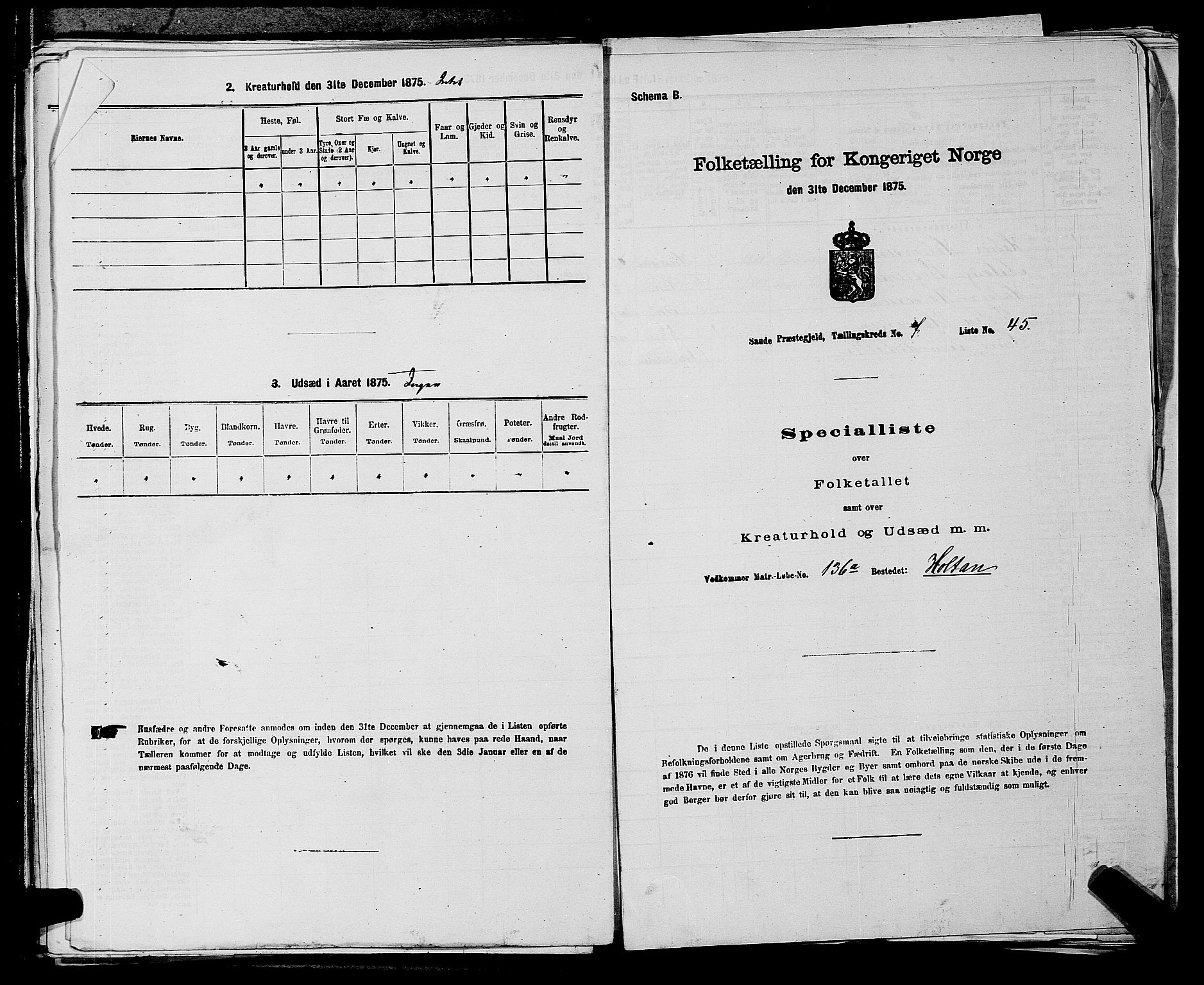 SAKO, 1875 census for 0822P Sauherad, 1875, p. 921