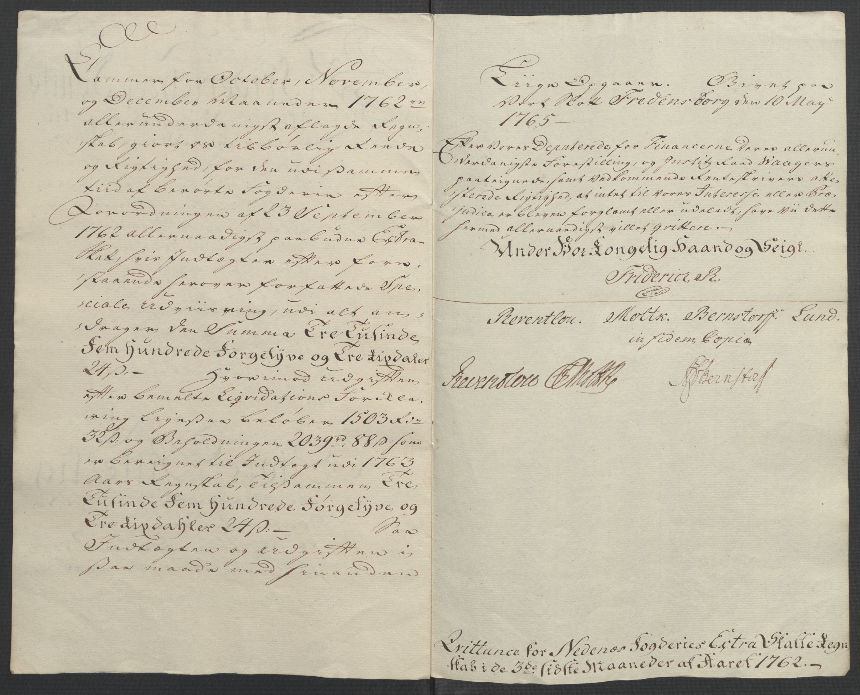 Rentekammeret inntil 1814, Reviderte regnskaper, Fogderegnskap, AV/RA-EA-4092/R39/L2424: Ekstraskatten Nedenes, 1762-1767, p. 10