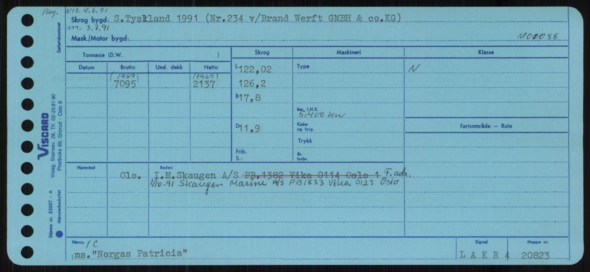 Sjøfartsdirektoratet med forløpere, Skipsmålingen, RA/S-1627/H/Ha/L0004/0001: Fartøy, Mas-R / Fartøy, Mas-Odd, p. 747