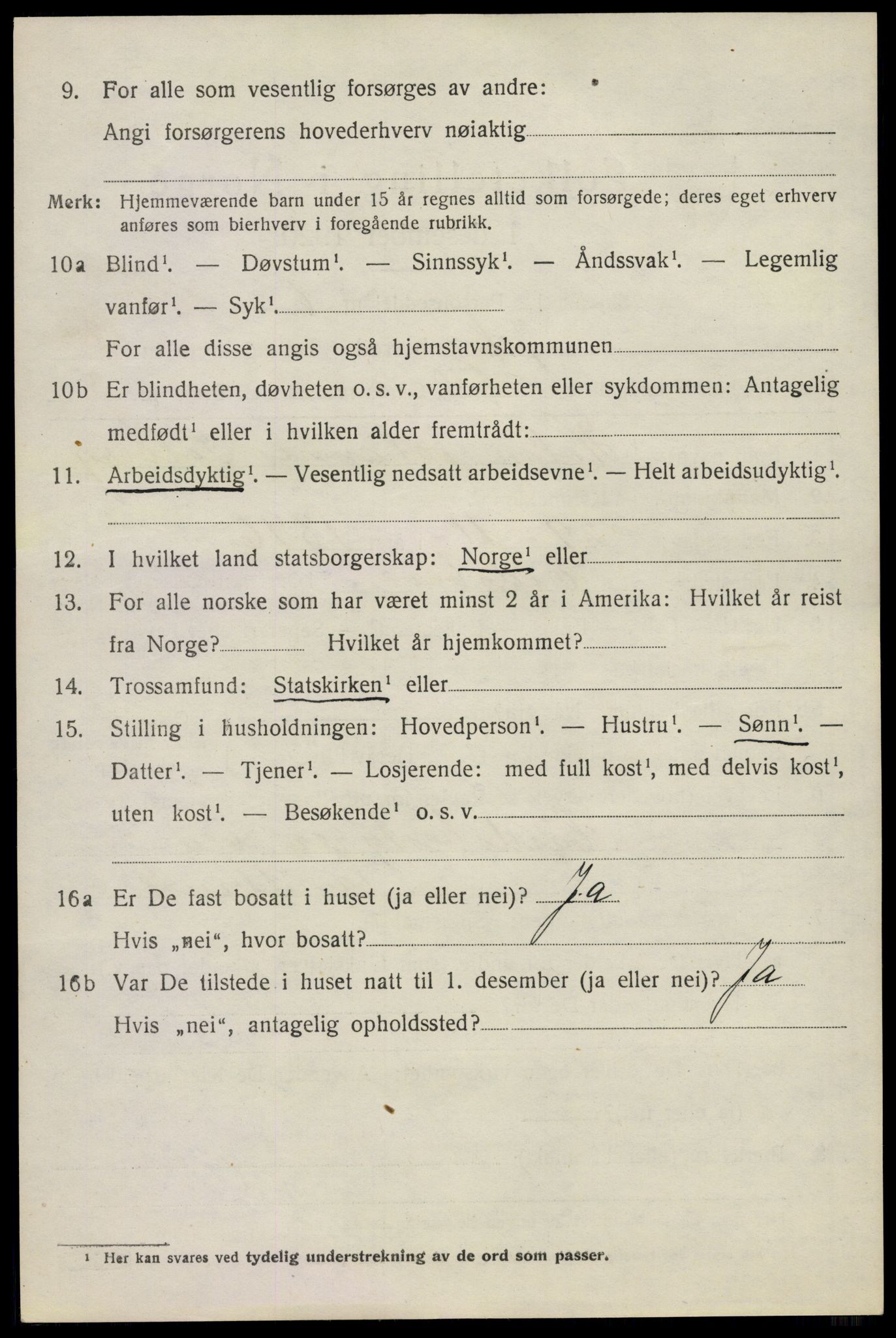 SAO, 1920 census for Moss land district, 1920, p. 2488