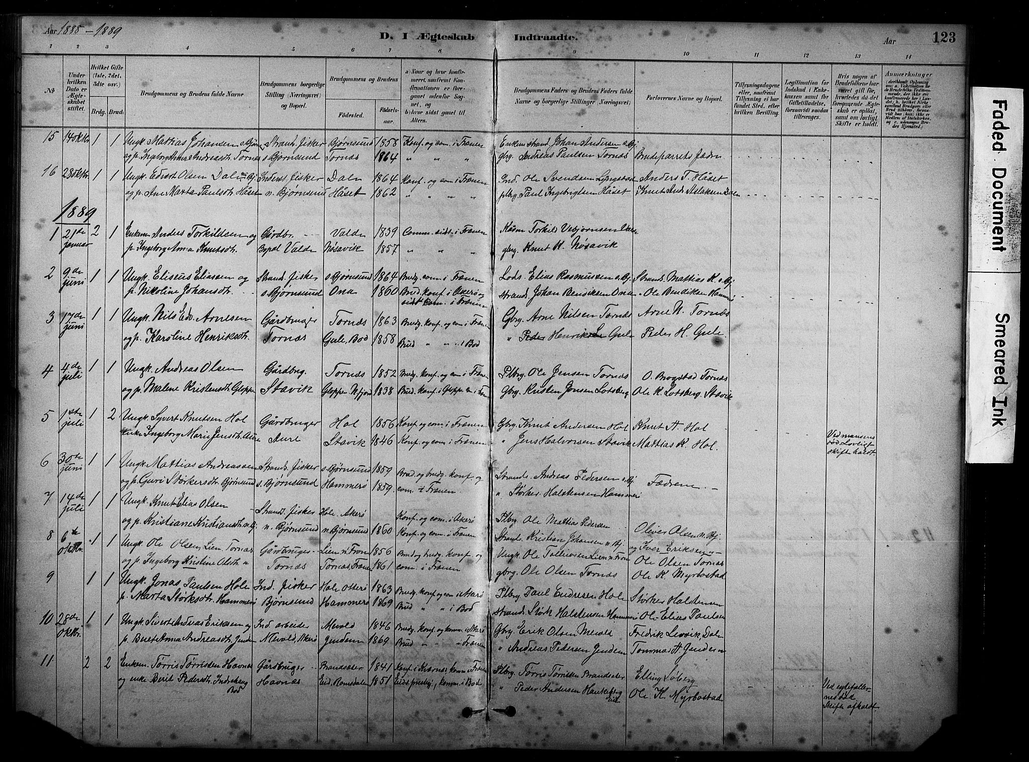 Ministerialprotokoller, klokkerbøker og fødselsregistre - Møre og Romsdal, SAT/A-1454/565/L0755: Parish register (copy) no. 565C04, 1883-1903, p. 123