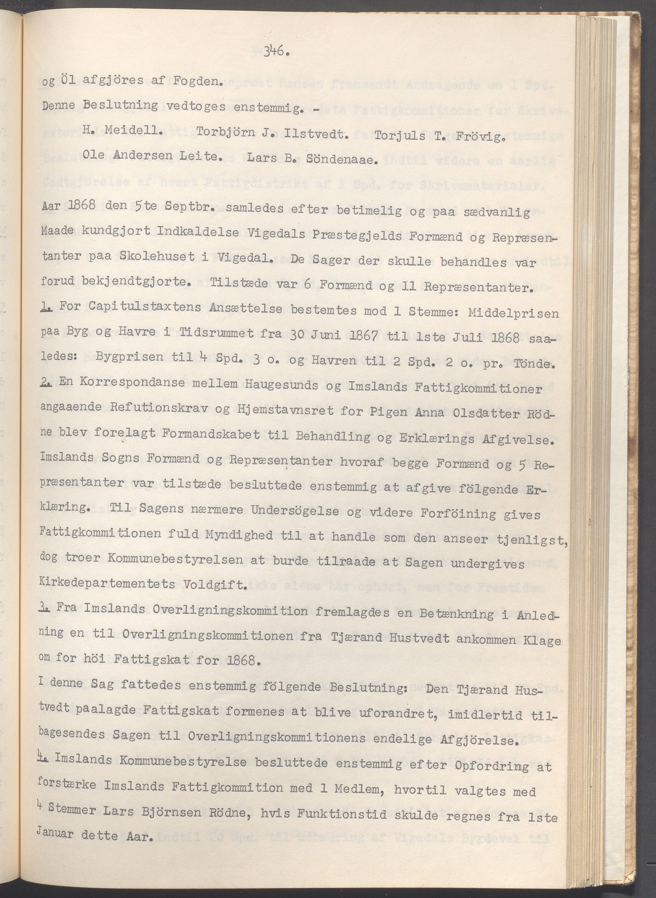 Vikedal kommune - Formannskapet, IKAR/K-100598/A/Ac/L0002: Avskrift av møtebok, 1862-1874, p. 346