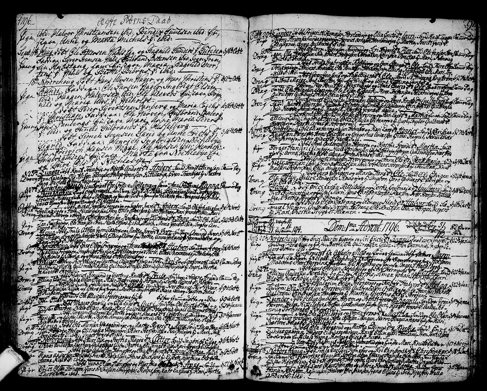 Norderhov kirkebøker, AV/SAKO-A-237/F/Fa/L0006: Parish register (official) no. 6, 1789-1811, p. 91