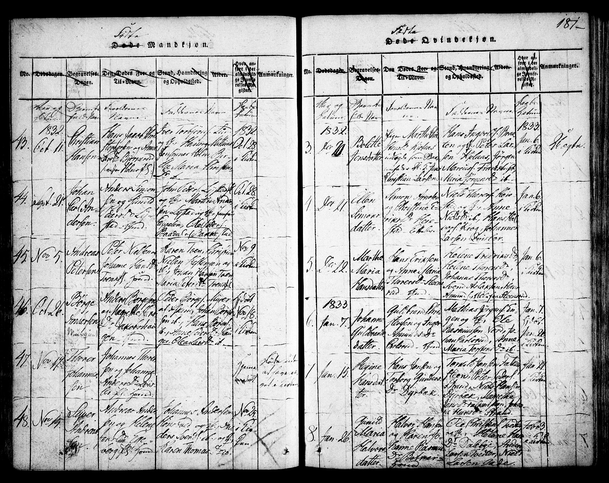 Skiptvet prestekontor Kirkebøker, SAO/A-20009/F/Fa/L0005: Parish register (official) no. 5, 1814-1838, p. 181