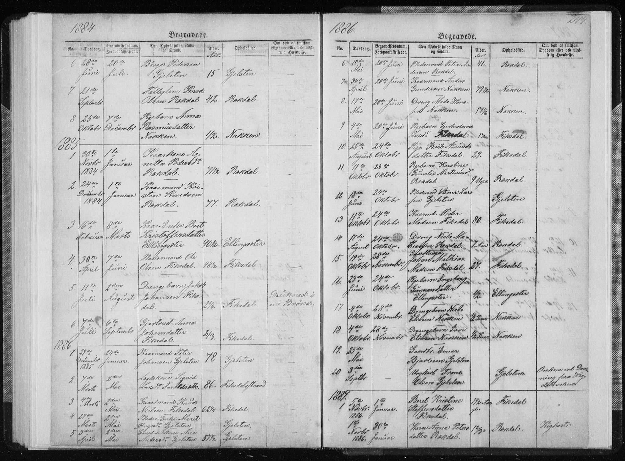 Ministerialprotokoller, klokkerbøker og fødselsregistre - Møre og Romsdal, SAT/A-1454/540/L0541: Parish register (copy) no. 540C01, 1867-1920, p. 244